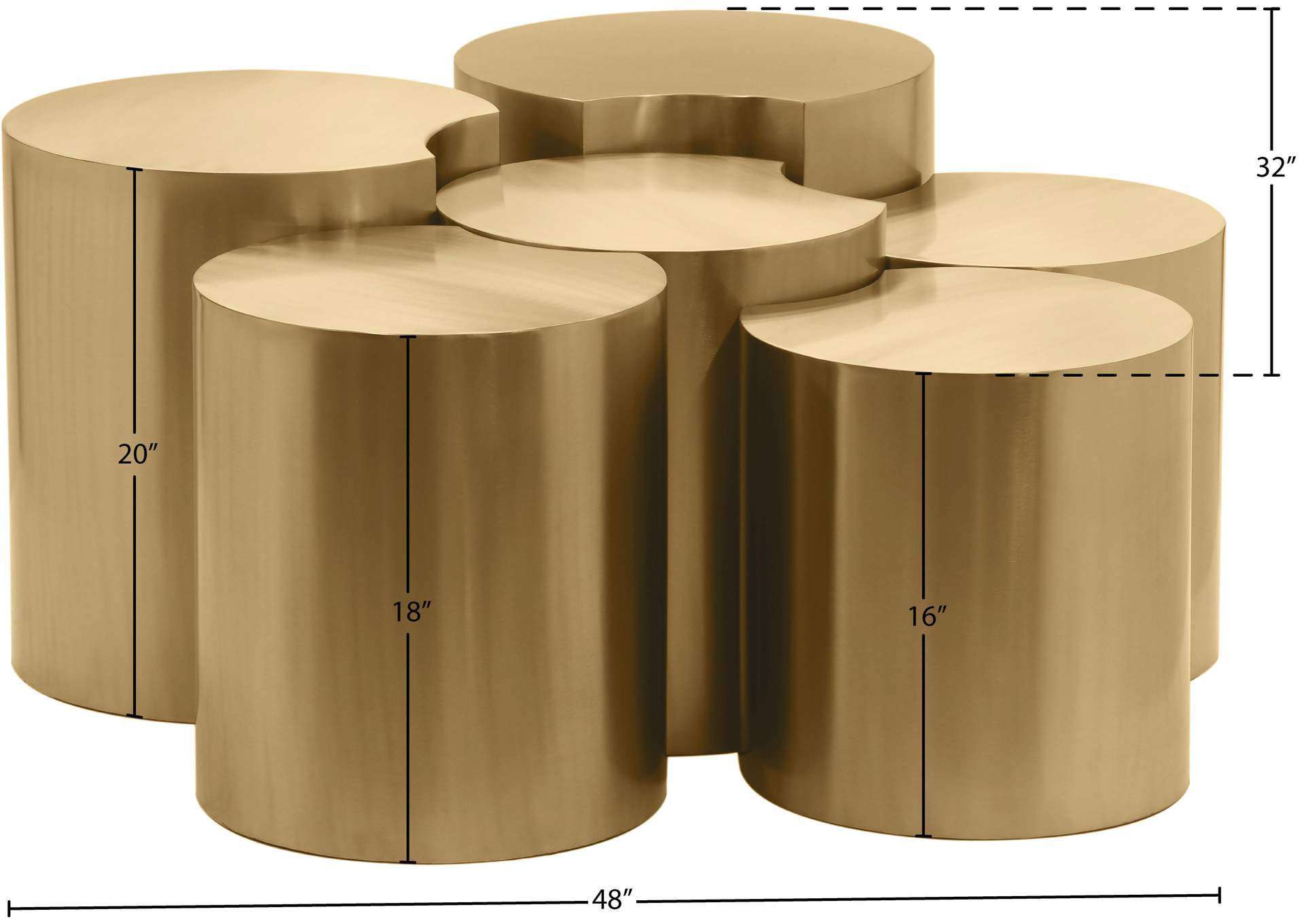 Dimple Gold Coffee Table image 5