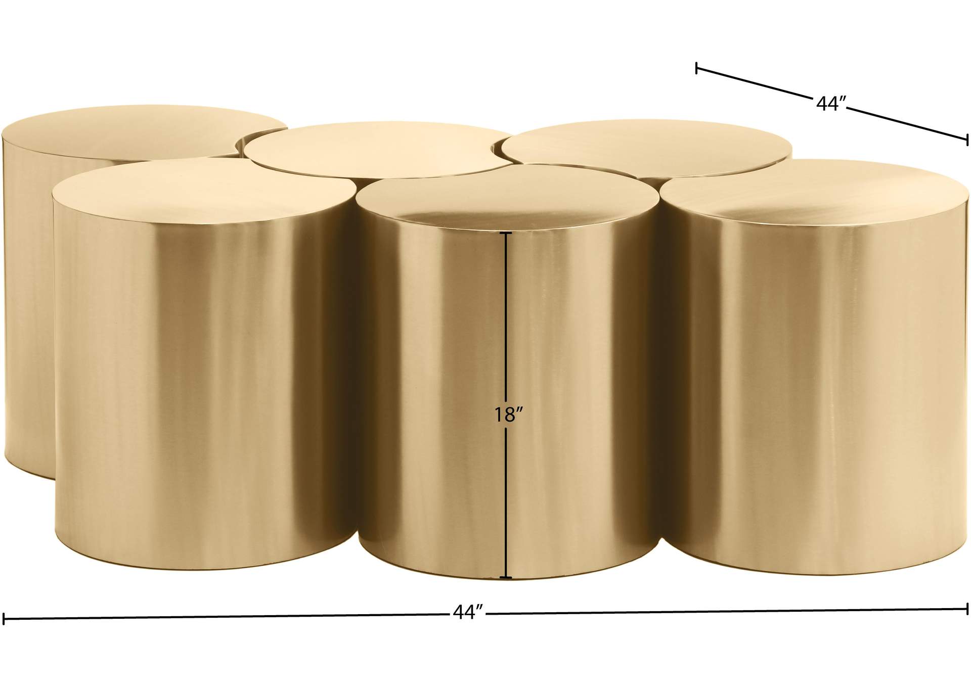 Dimple Gold Coffee Table
