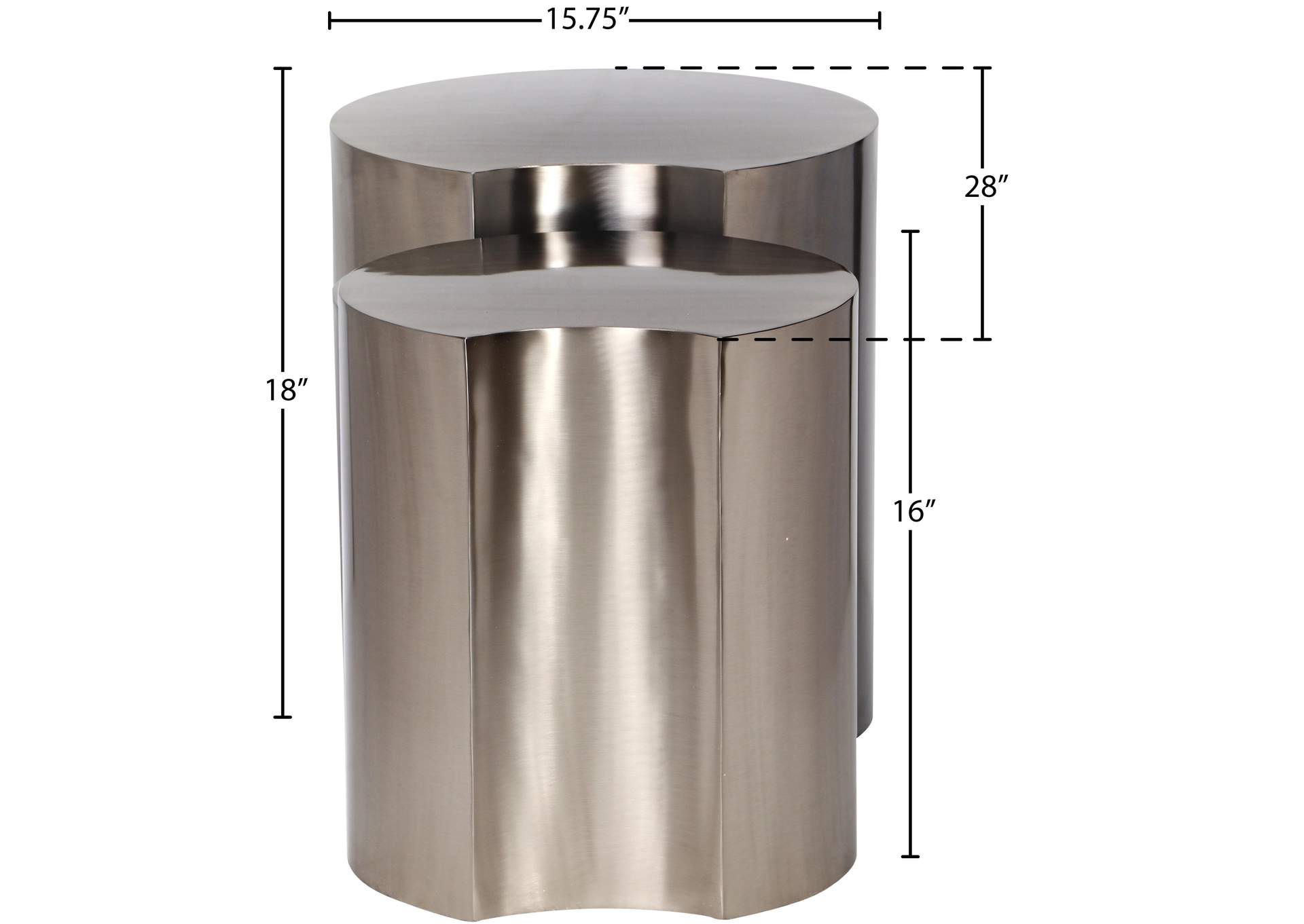 Dimple Silver End Table image 6