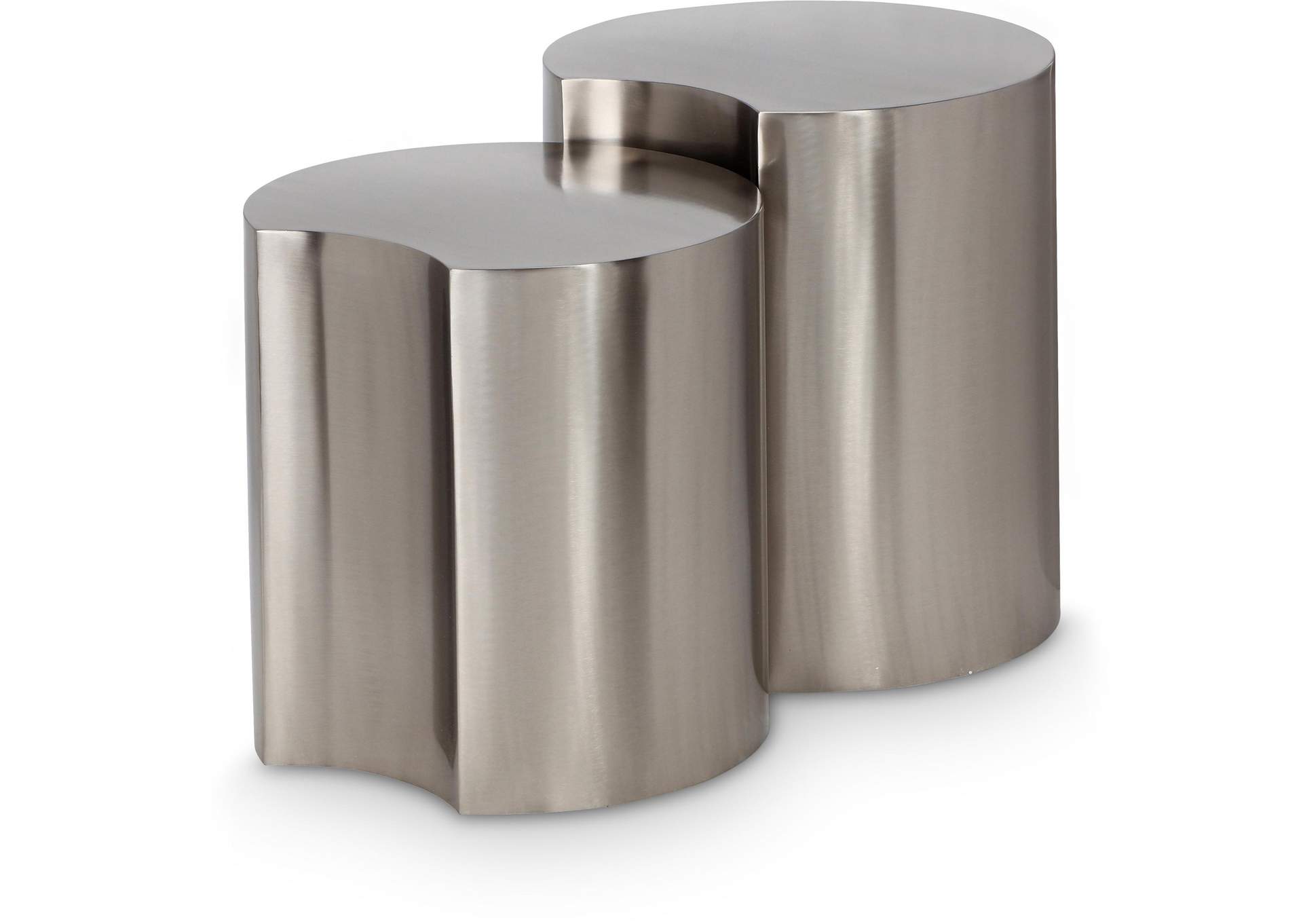 Dimple Silver End Table image 1