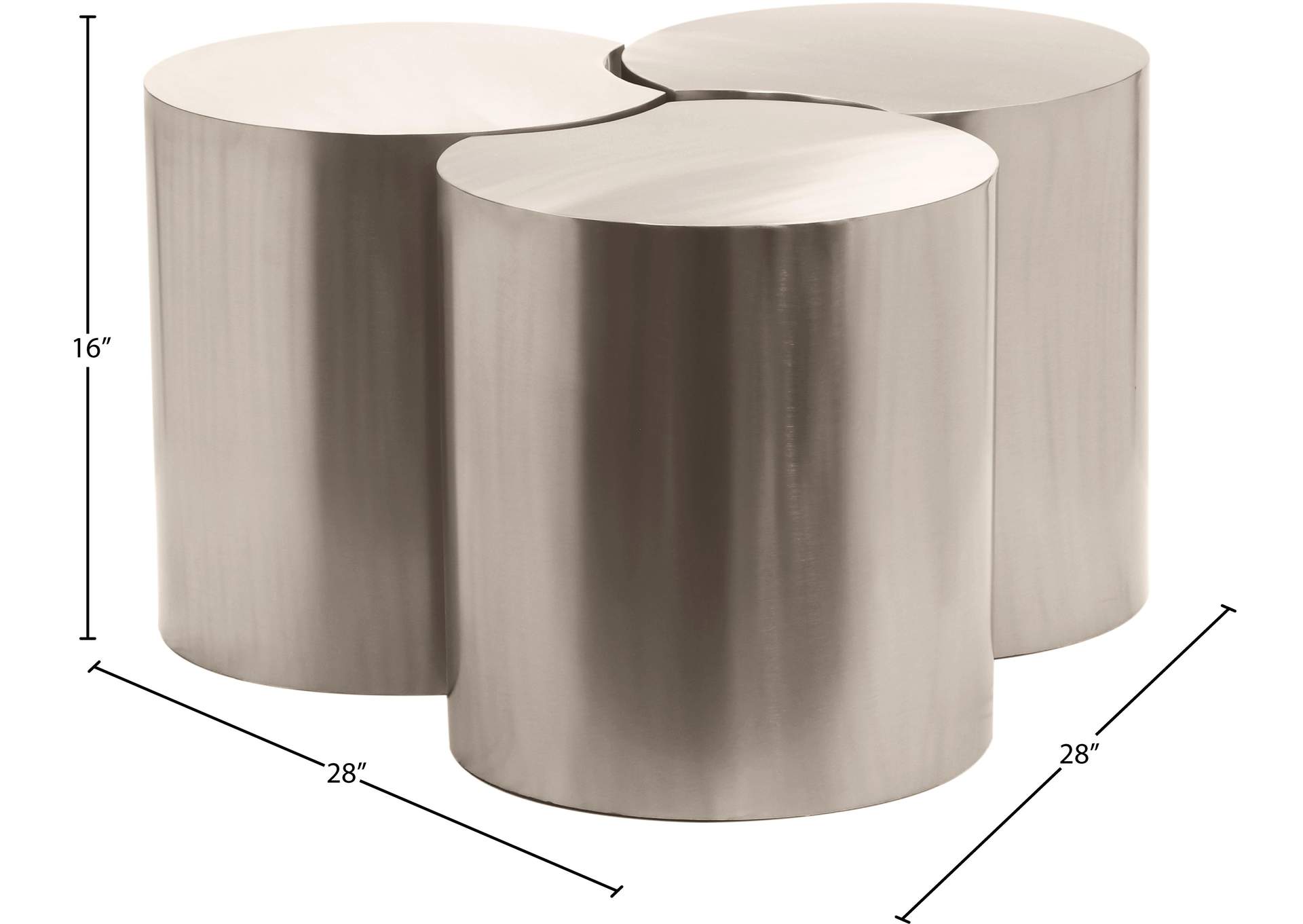Dimple Silver Coffee Table image 6