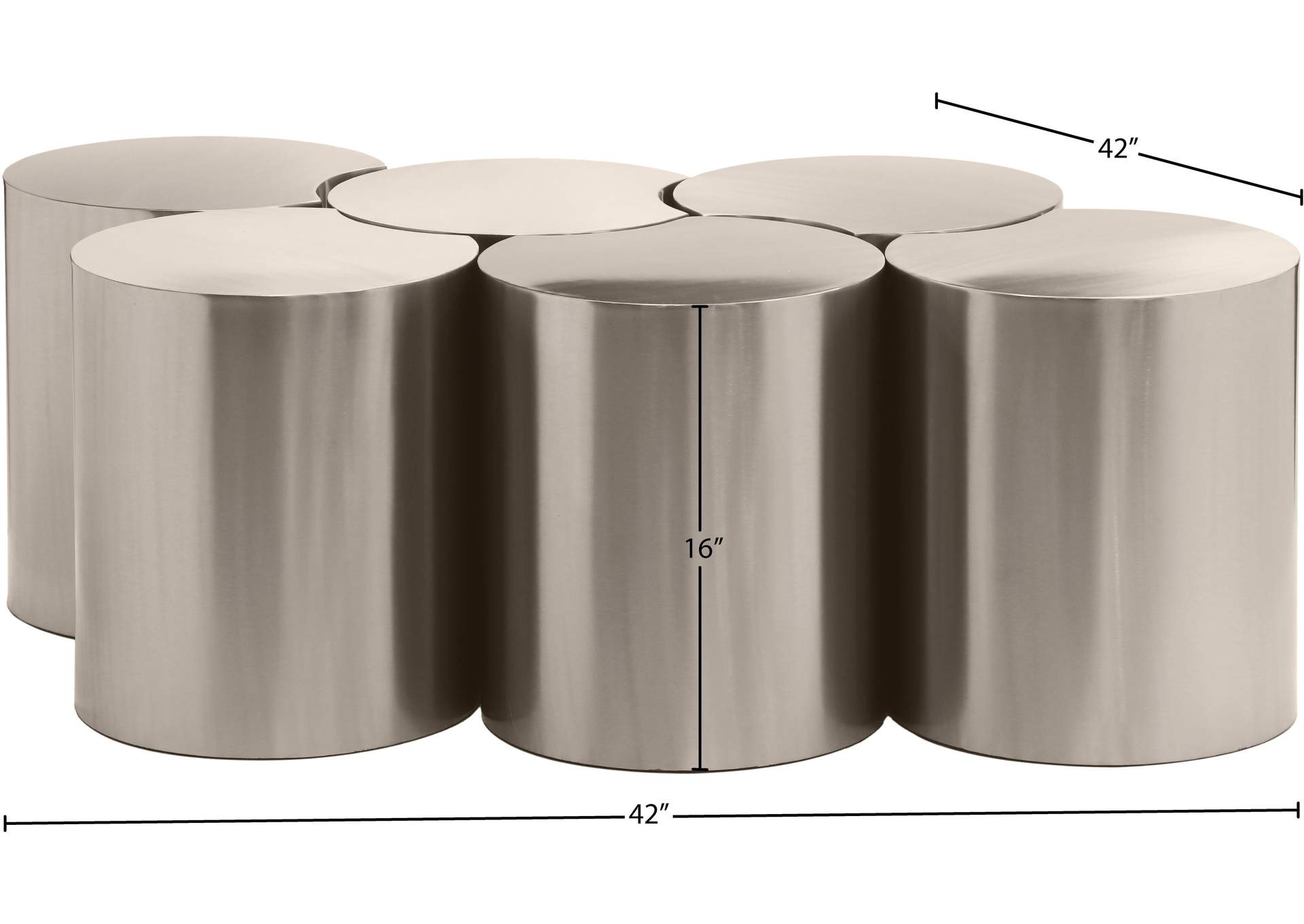 Dimple Silver Coffee Table image 6