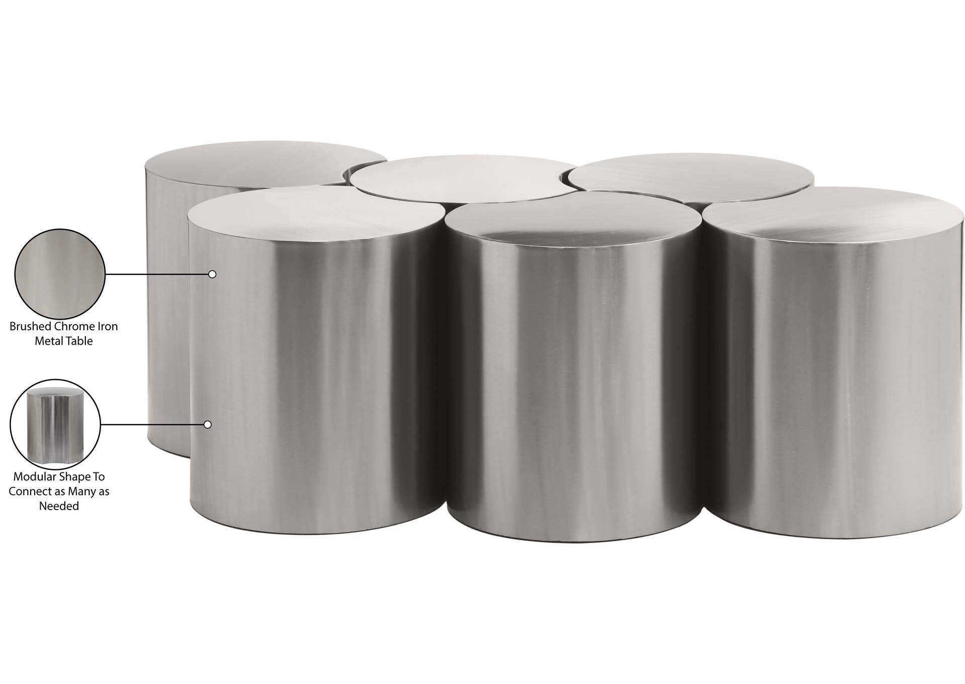 Dimple Silver Coffee Table image 7