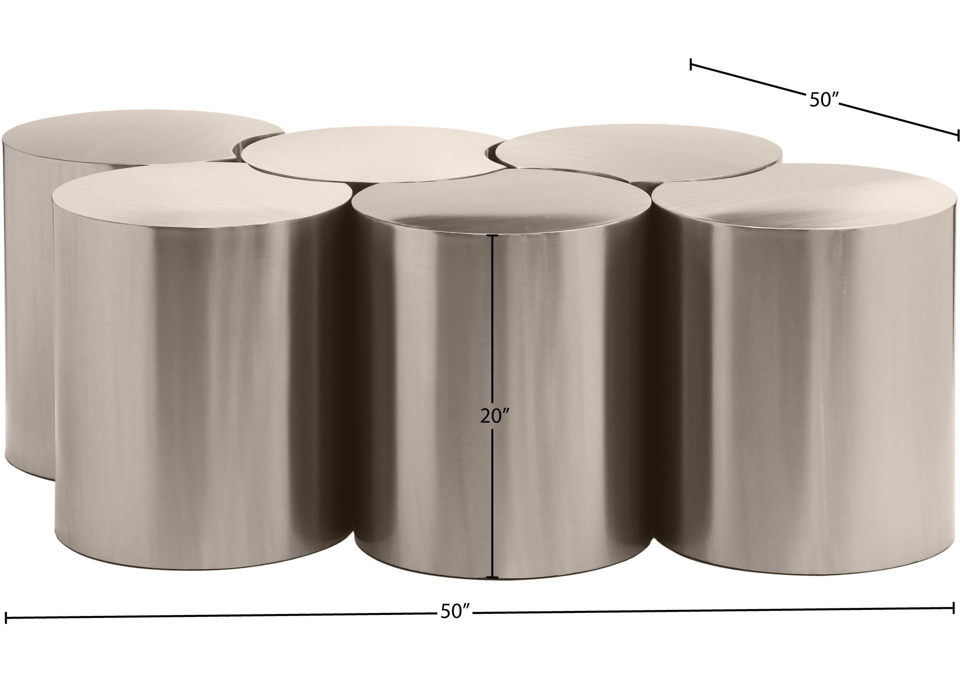 Dimple Silver Coffee Table image 6