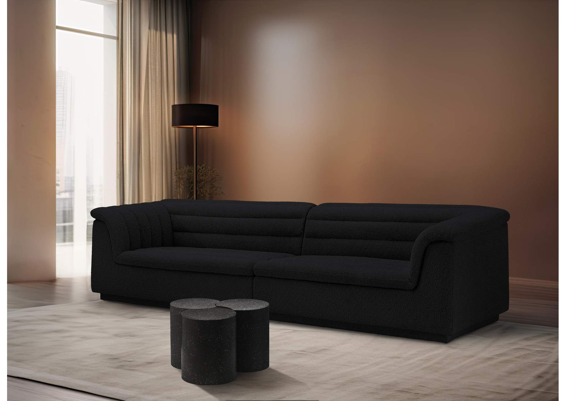 Dimple Black Coffee Table
