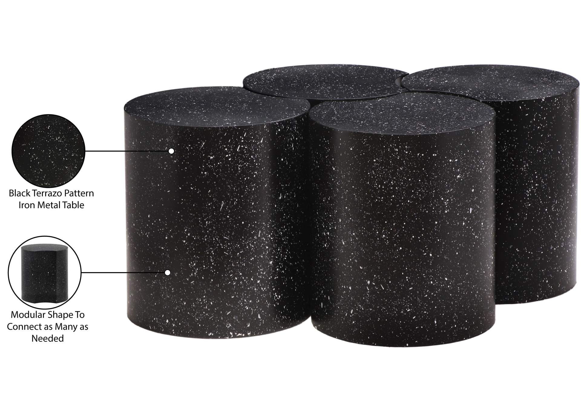 Dimple Black Coffee Table image 7