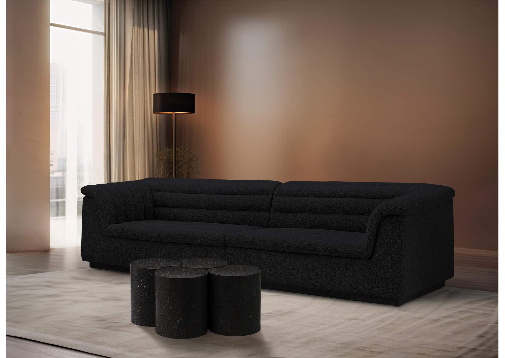 Dimple Black Coffee Table