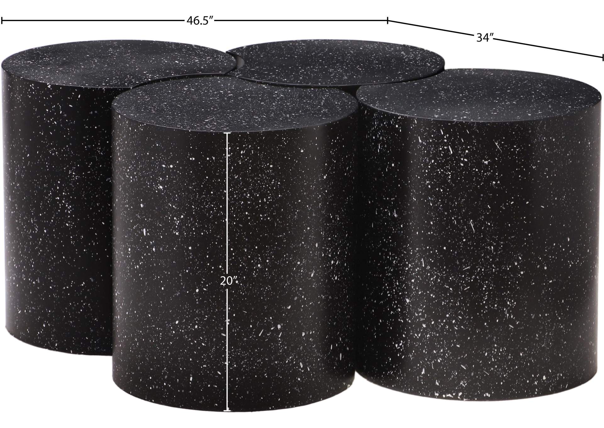 Dimple Black Coffee Table