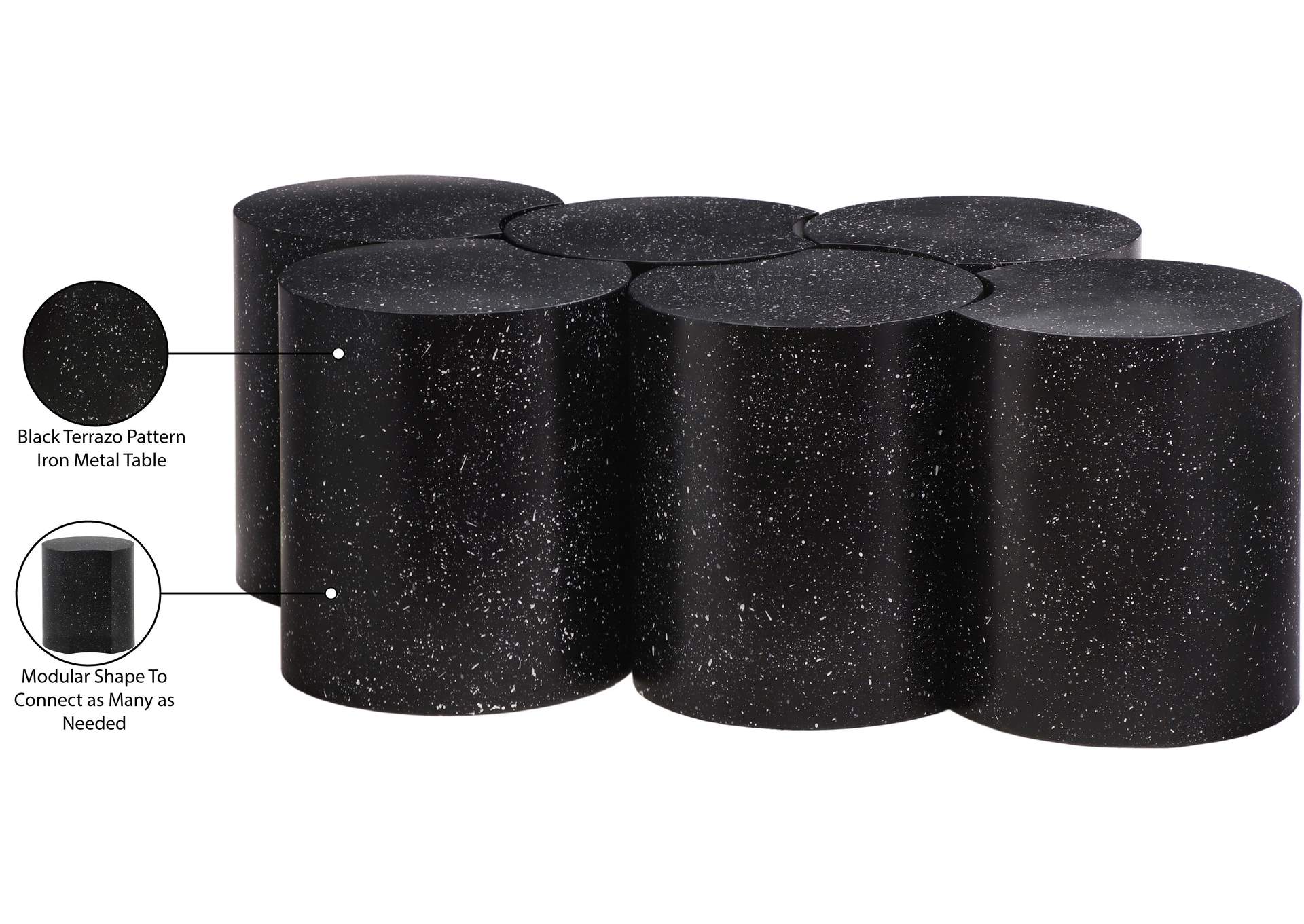 Dimple Black Coffee Table image 7