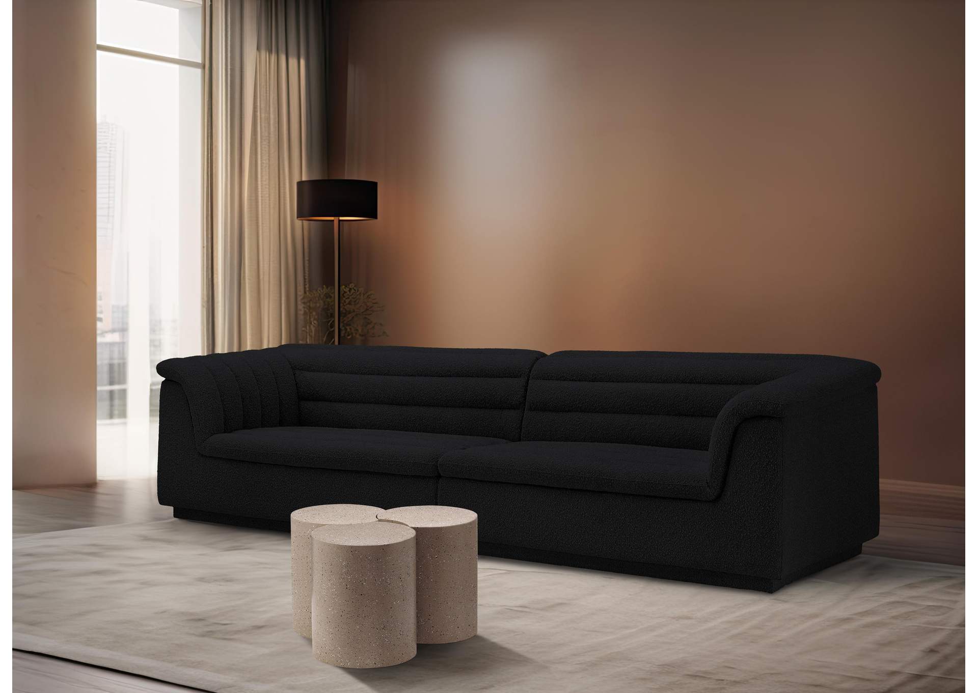 Dimple Taupe Coffee Table