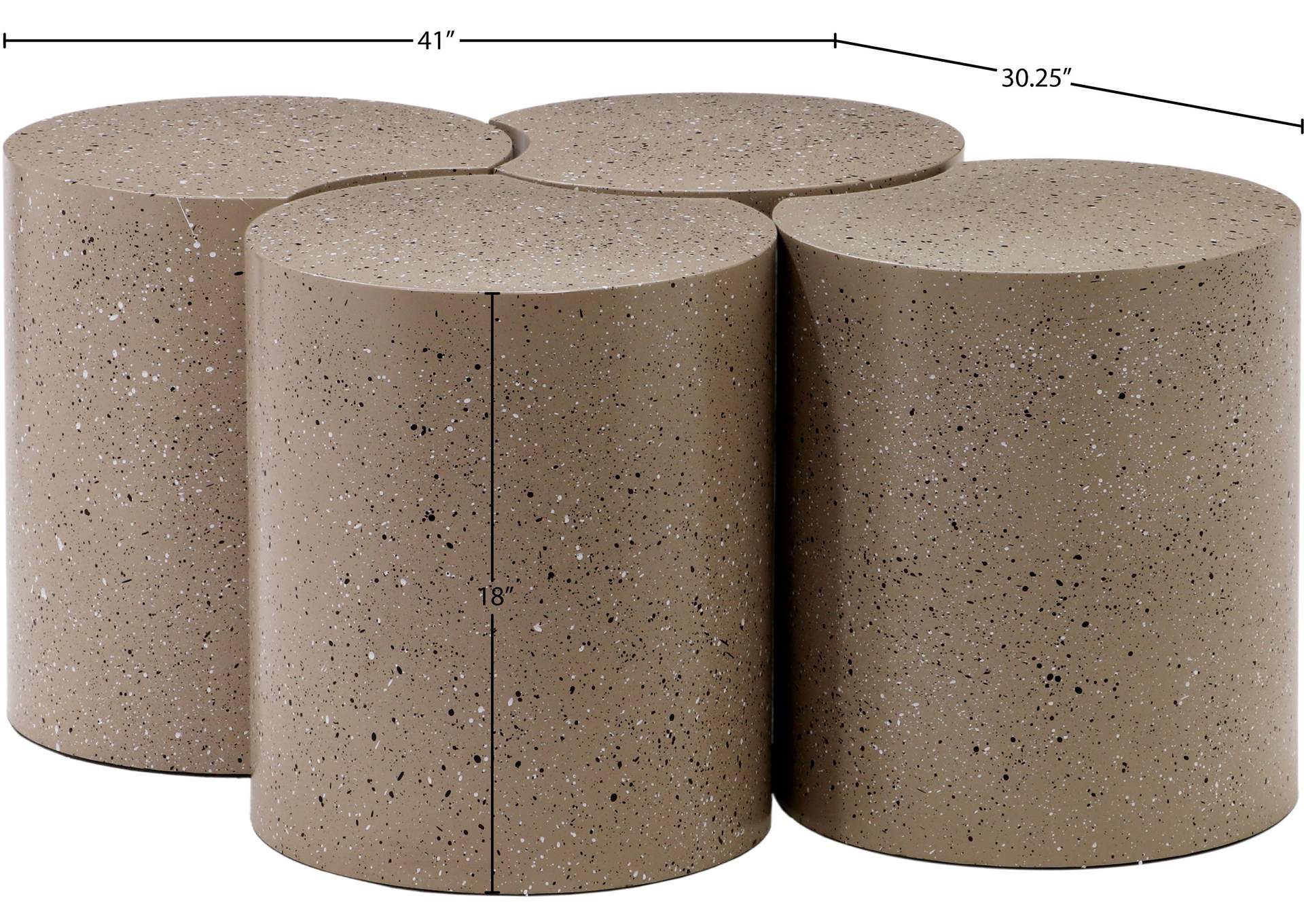 Dimple Taupe Coffee Table image 6