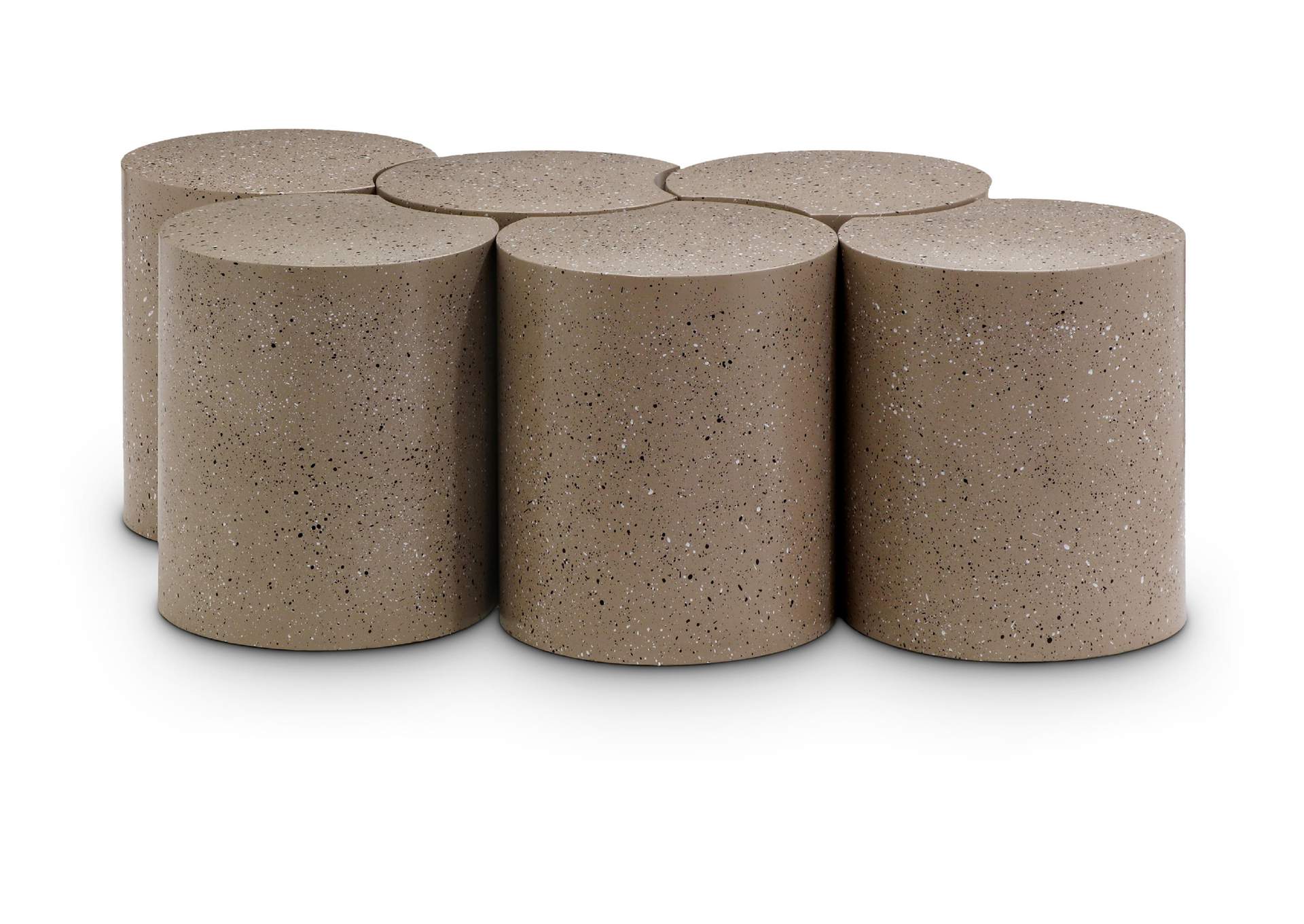 Dimple Taupe Coffee Table