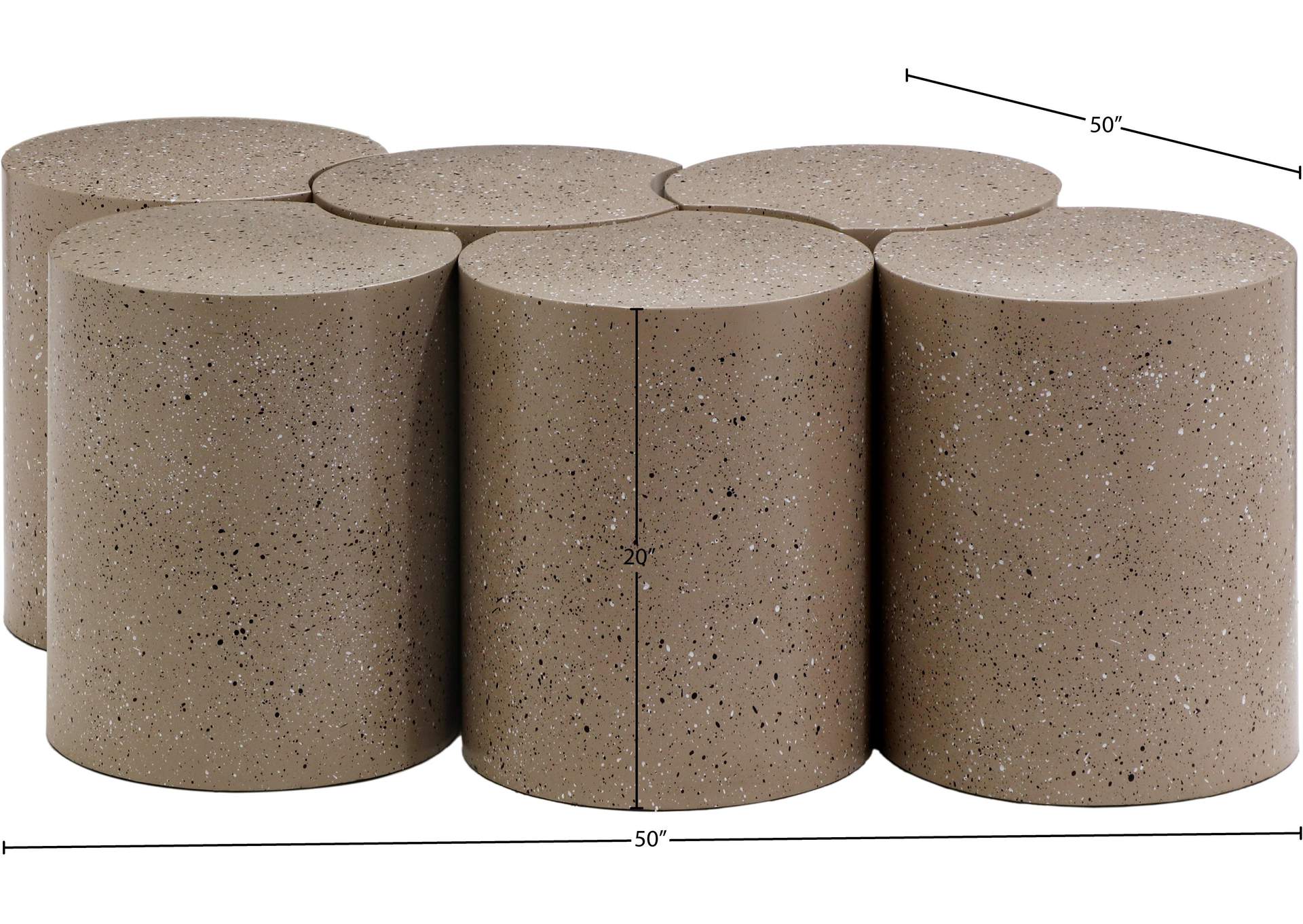 Dimple Taupe Coffee Table image 6