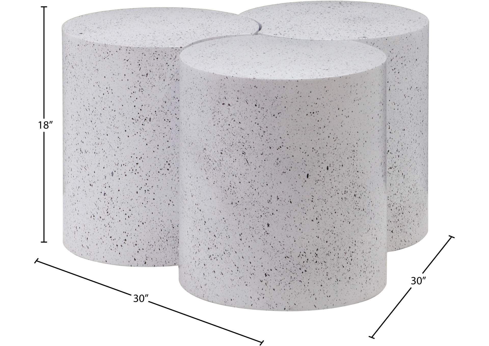 Dimple White Coffee Table