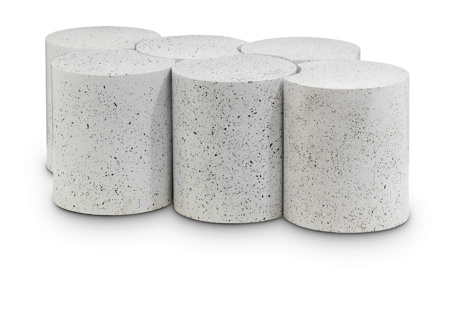 Dimple White Coffee Table image 1