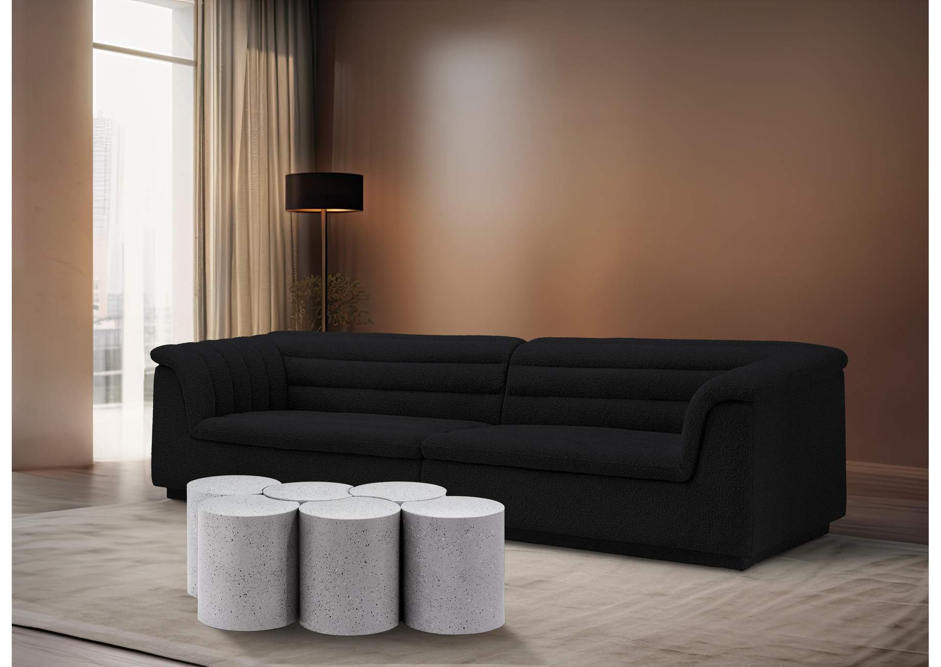 Dimple White Coffee Table image 3
