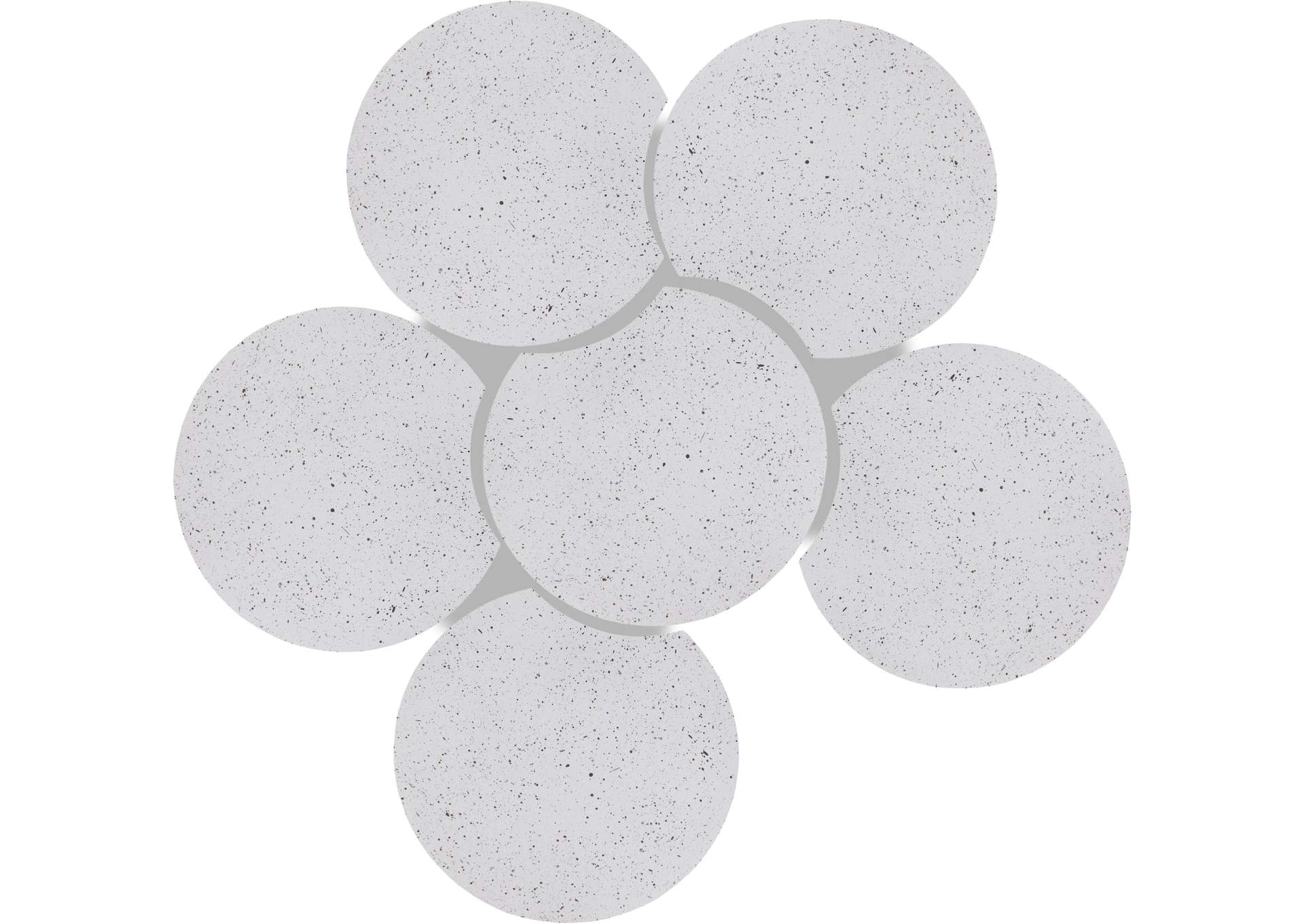 Dimple White Coffee Table image 5