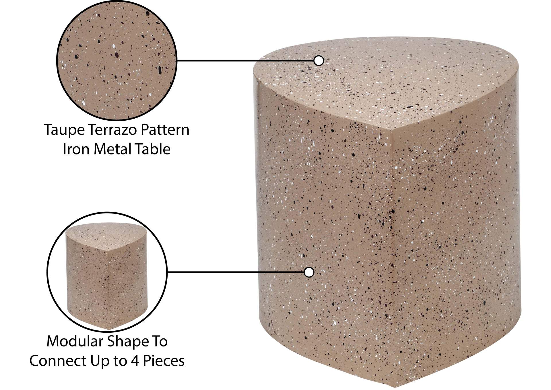Petal Taupe Coffee Table