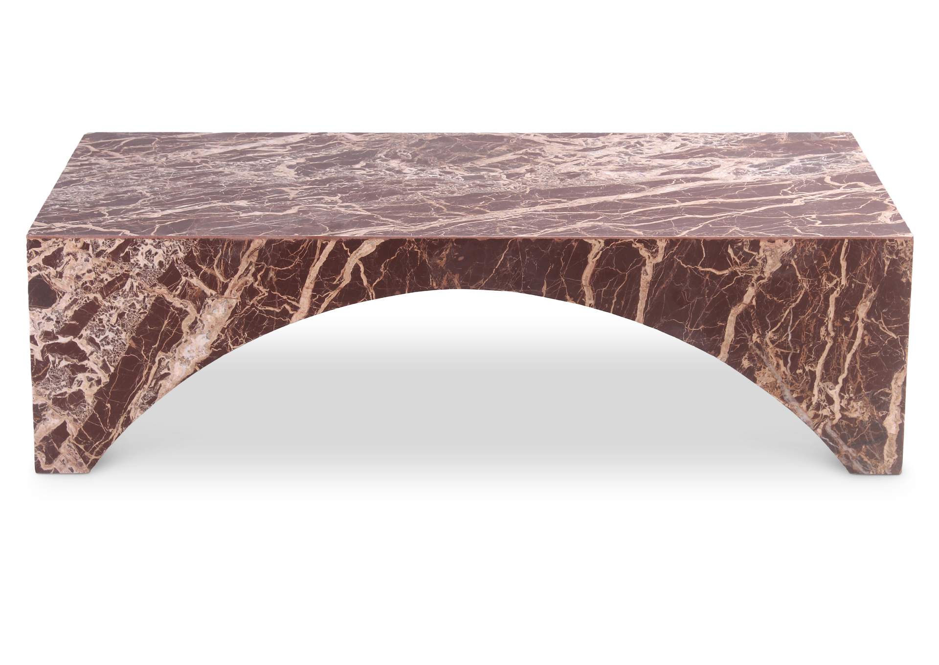 Palermo Cherry Marble Coffee Table image 1