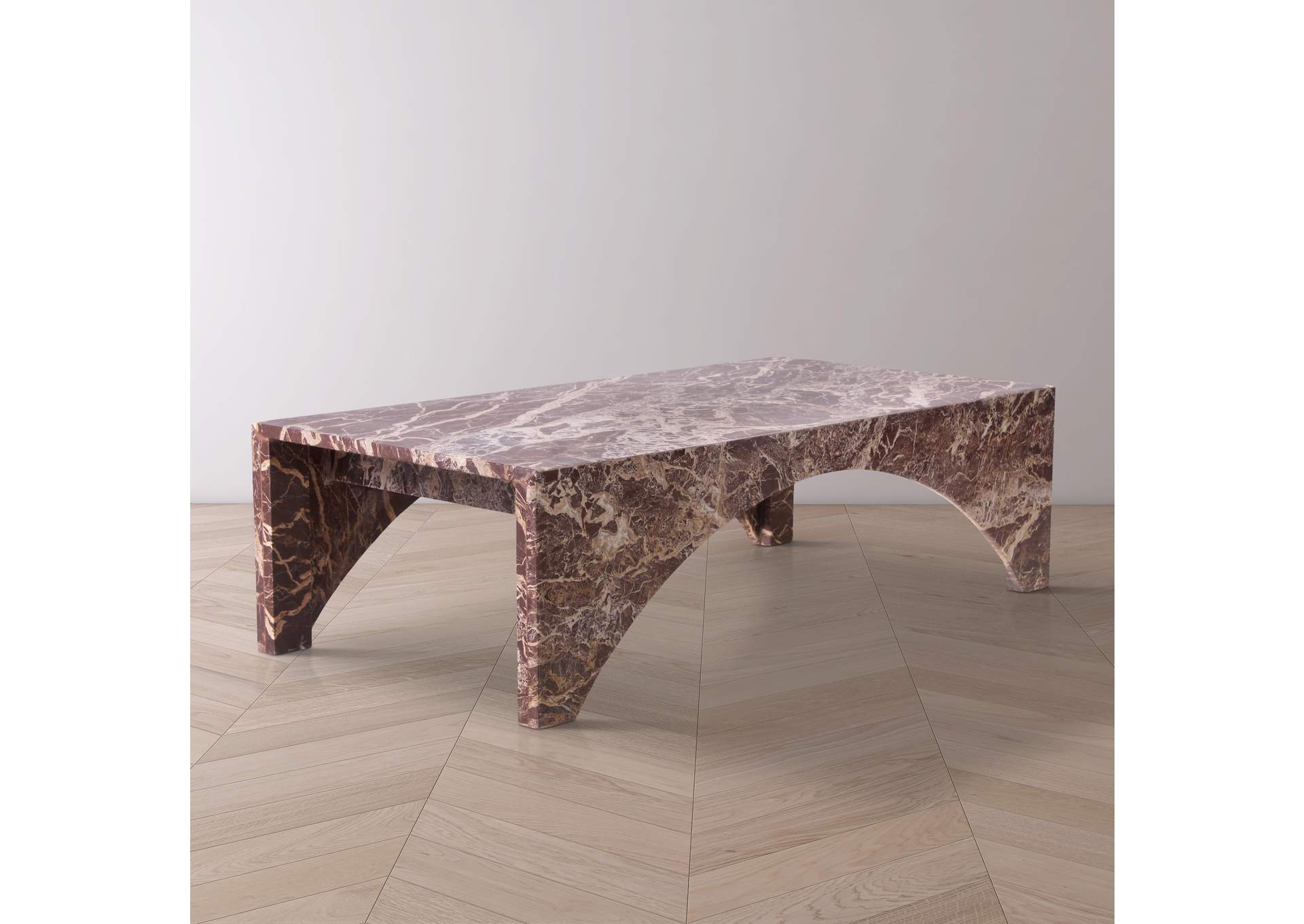 Palermo Cherry Marble Coffee Table image 3