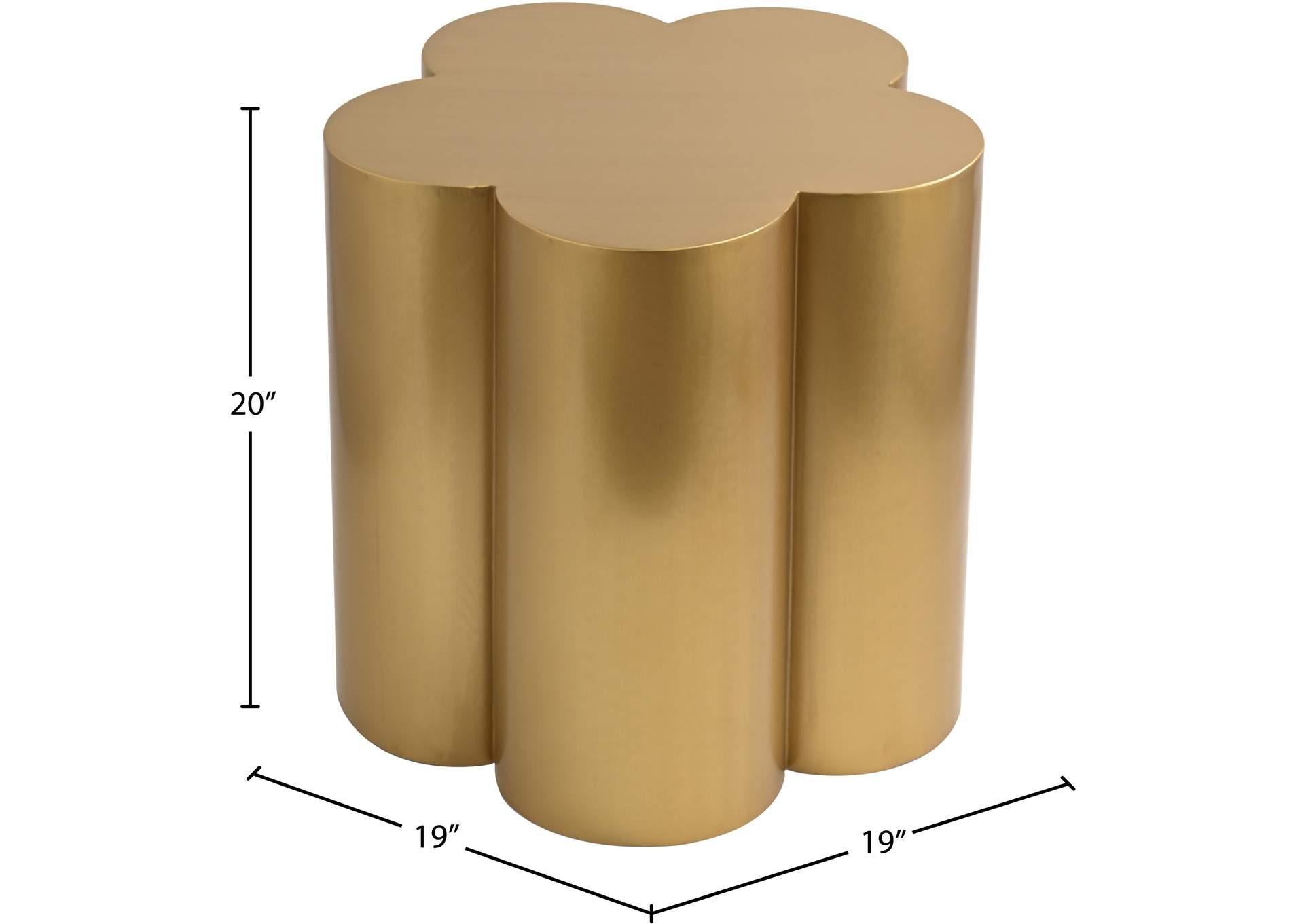 Lucky Gold Iron End Table image 8