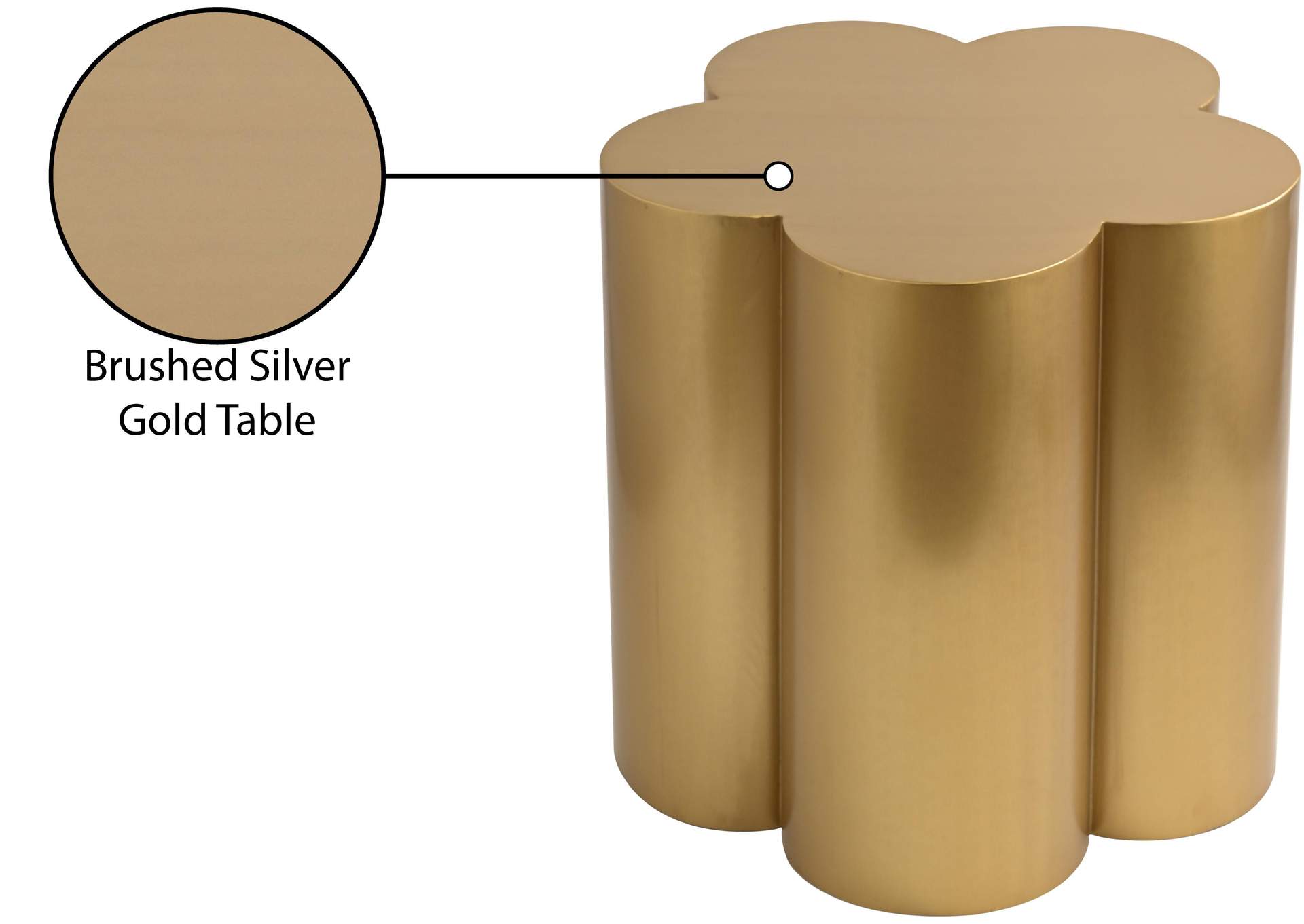 Lucky Gold Iron End Table image 9