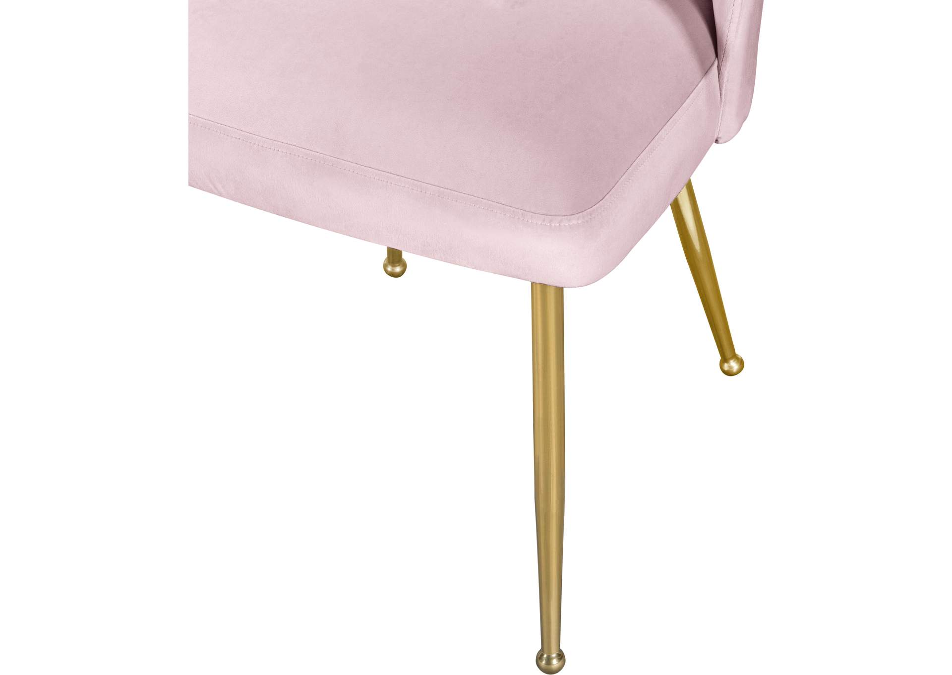 Logan Pink Velvet Dining Chair