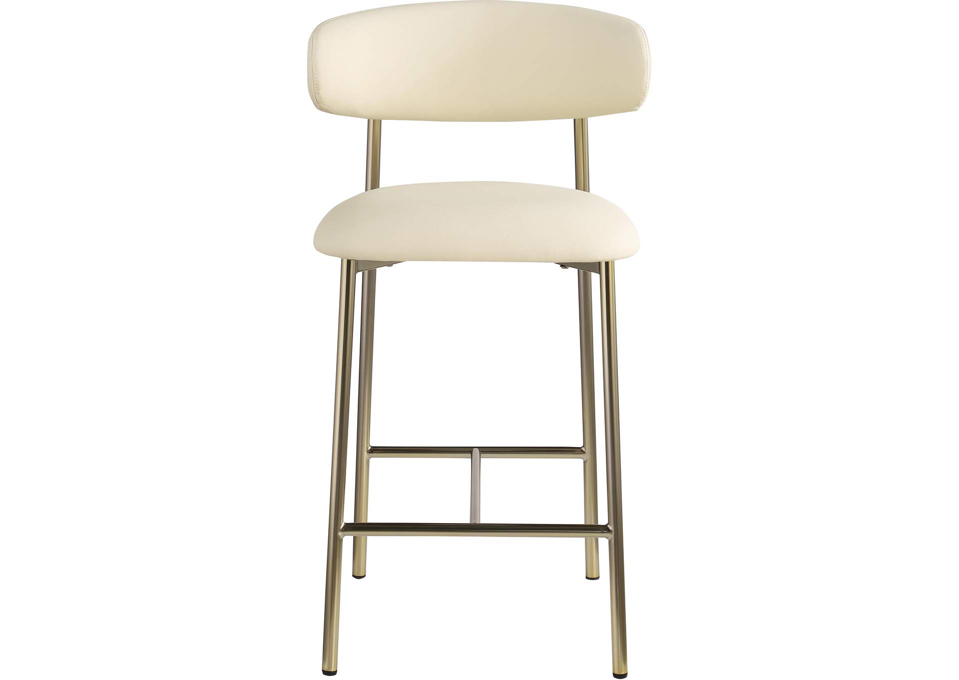 Lupita Cream Vegan Leather Counter Stool image 4