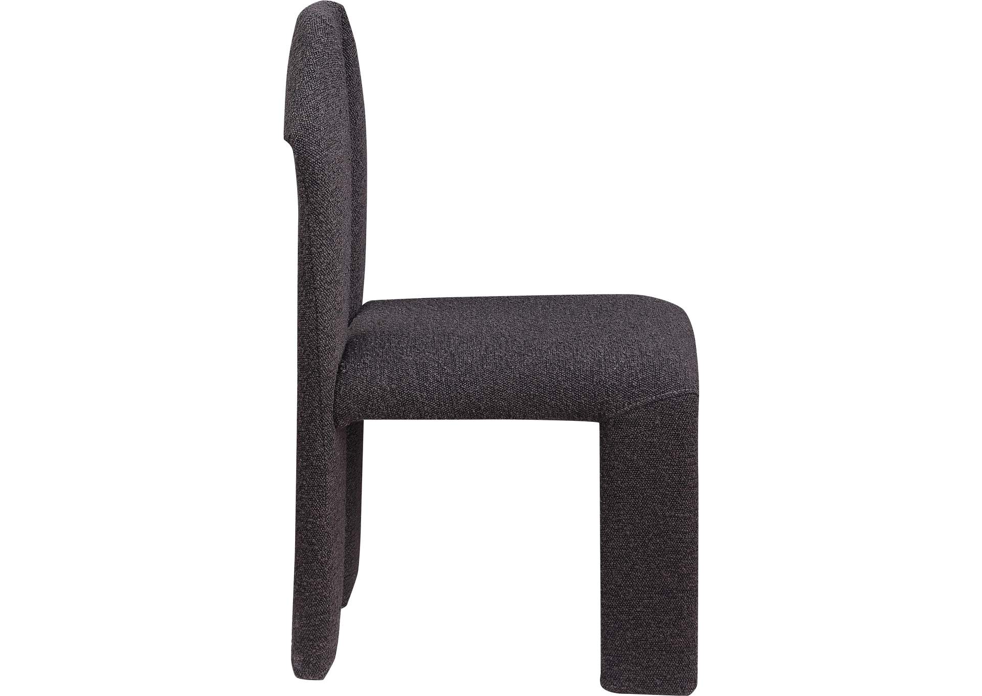 Bennett Brown Boucle Fabric Dining Chair