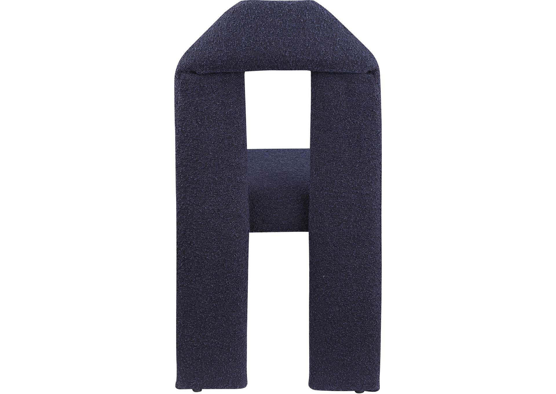 Bennett Navy Boucle Fabric Dining Chair