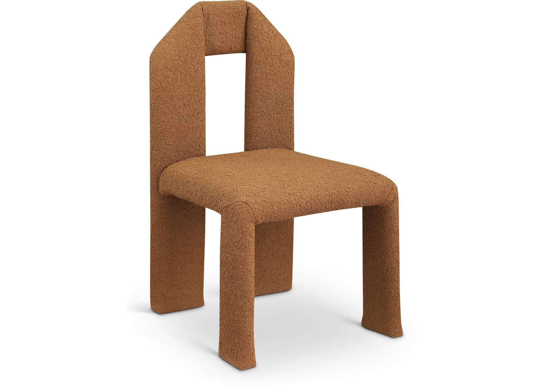 Bennett Saddle Boucle Fabric Dining Chair