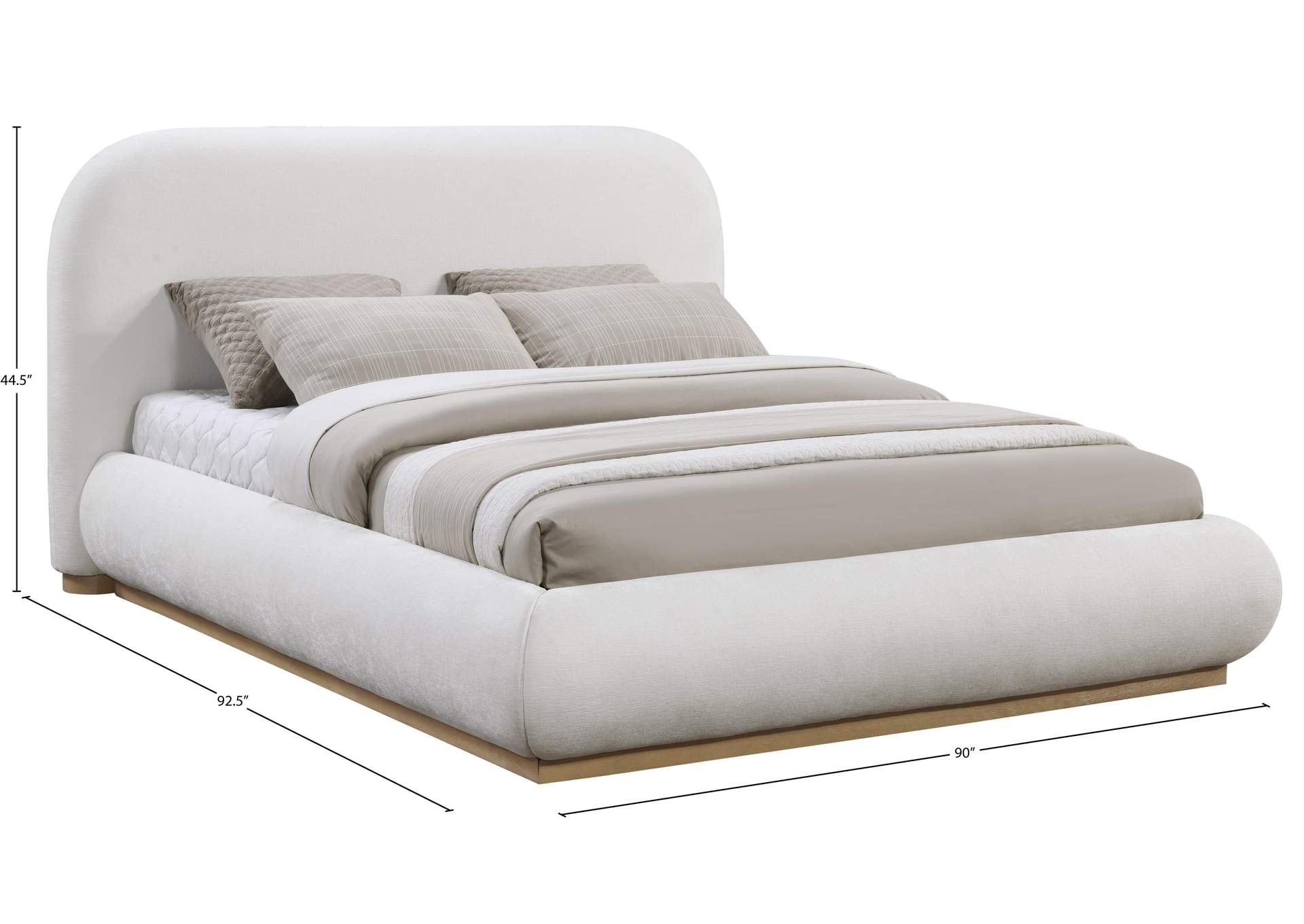 Vaughn Cream King Bed