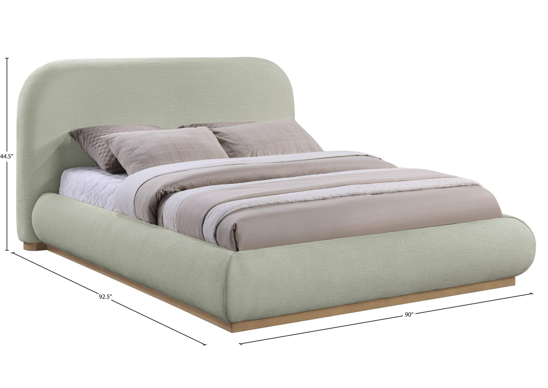Vaughn Mint King Bed