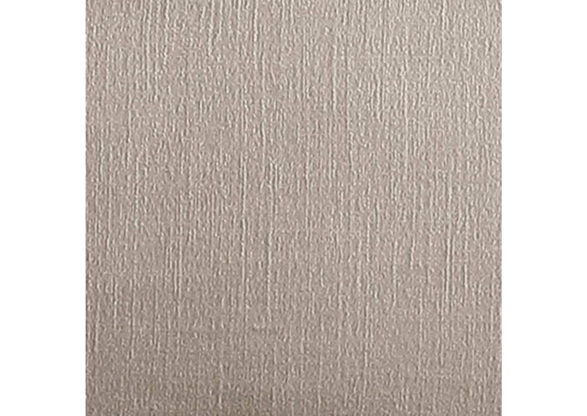 Adam Beige Linen Textured Fabric Queen Bed
