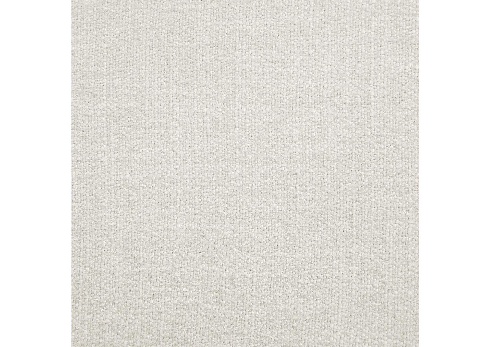 Adam Cream Linen Textured Fabric King Bed