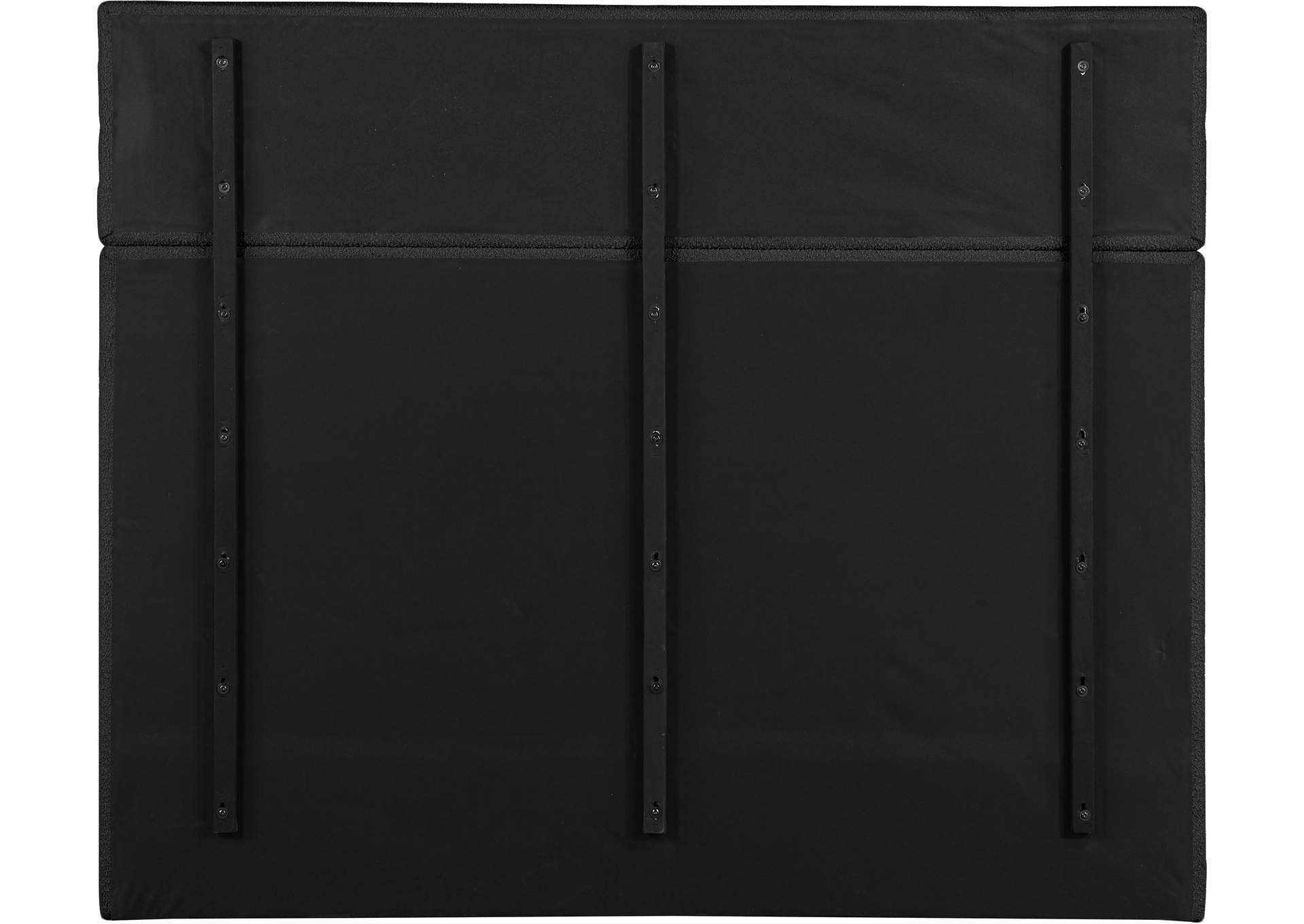 Adam Black Boucle Fabric King Bed image 6