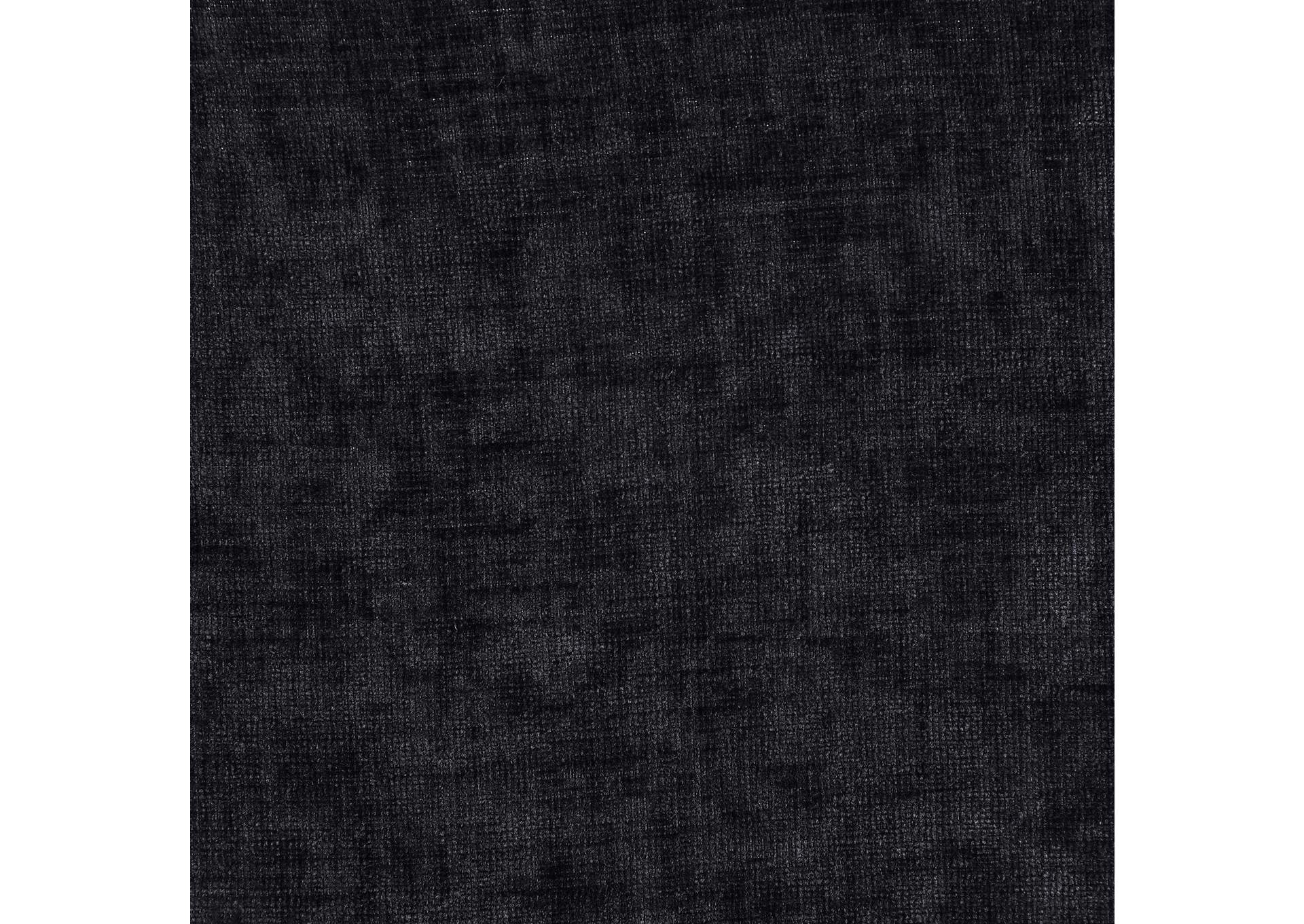 Adam Black Chenille Fabric King Bed