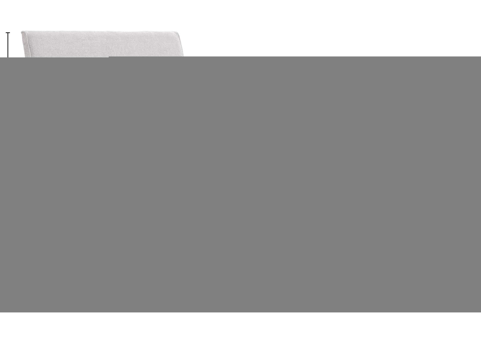 Myles Cream Chenille Fabric Upholstered Twin Trundle Bed image 9