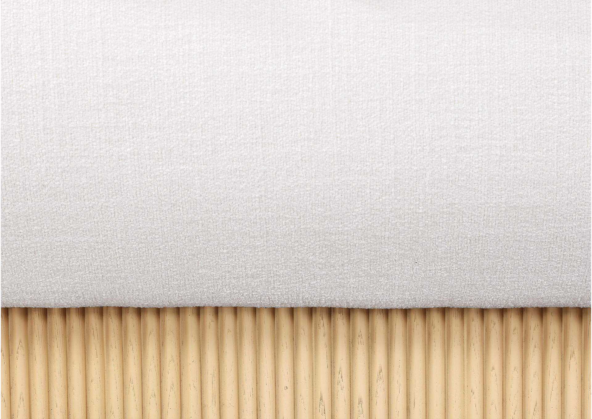 Rigby Cream Linen Textured Fabric Queen Bed image 7