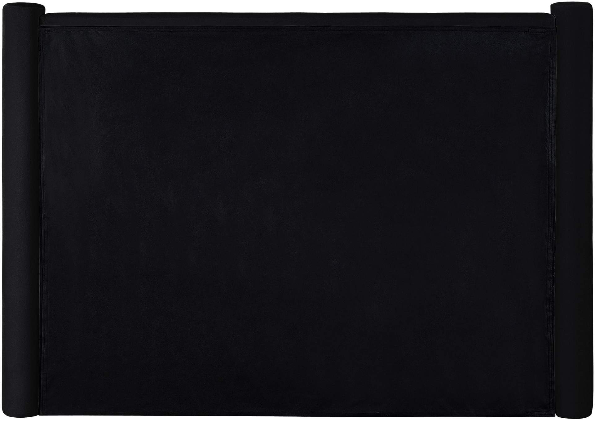 Elias Black Velvet King Bed