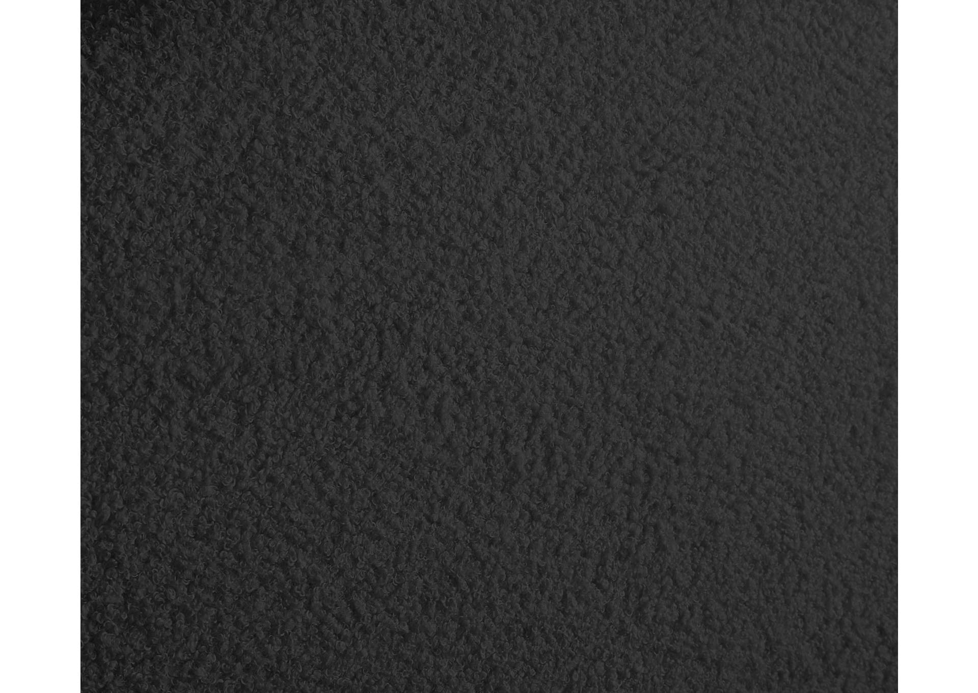Dane Black Teddy Fabric Full Bed (3 Boxes)