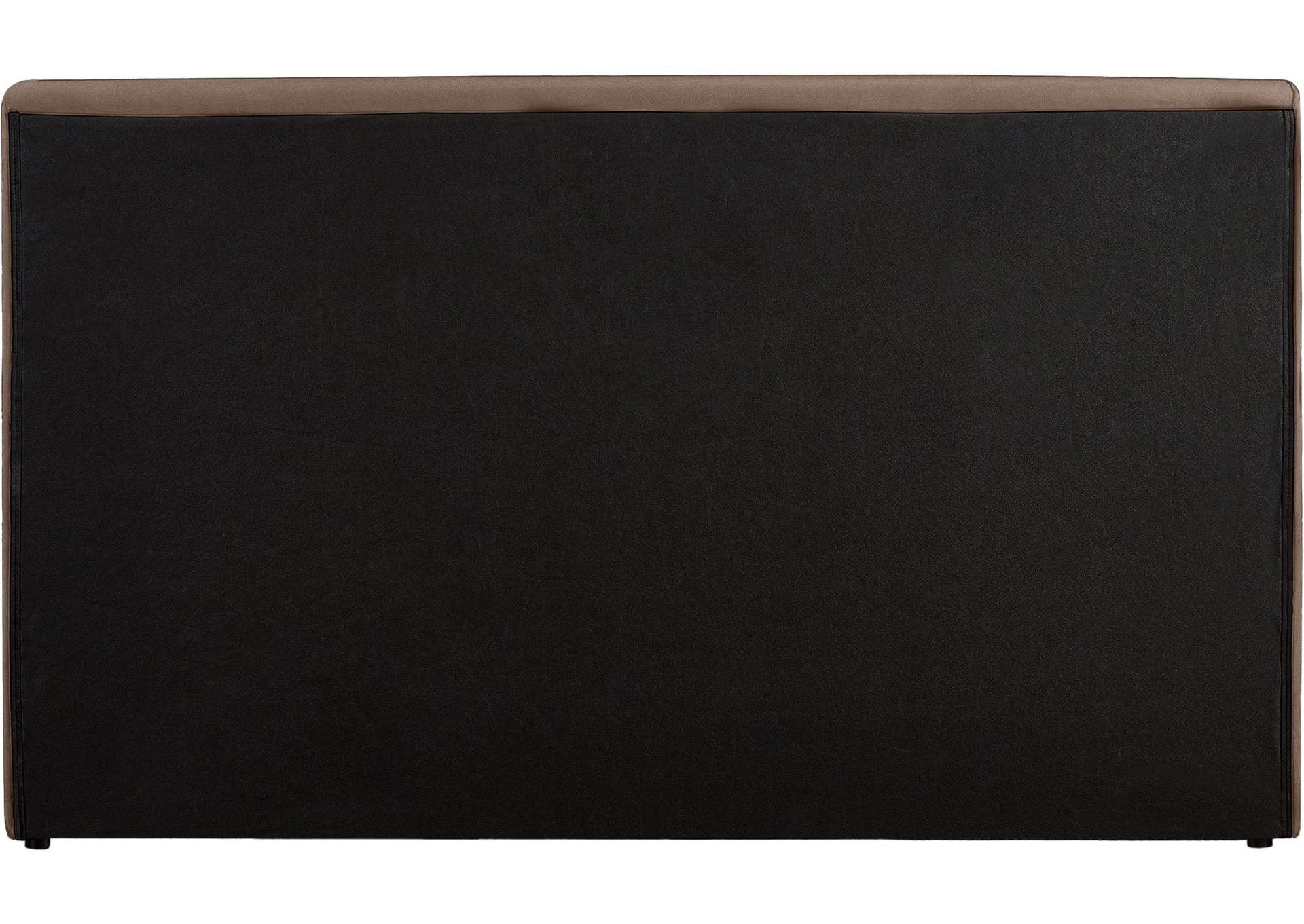 Dorian Brown Velvet Full Bed