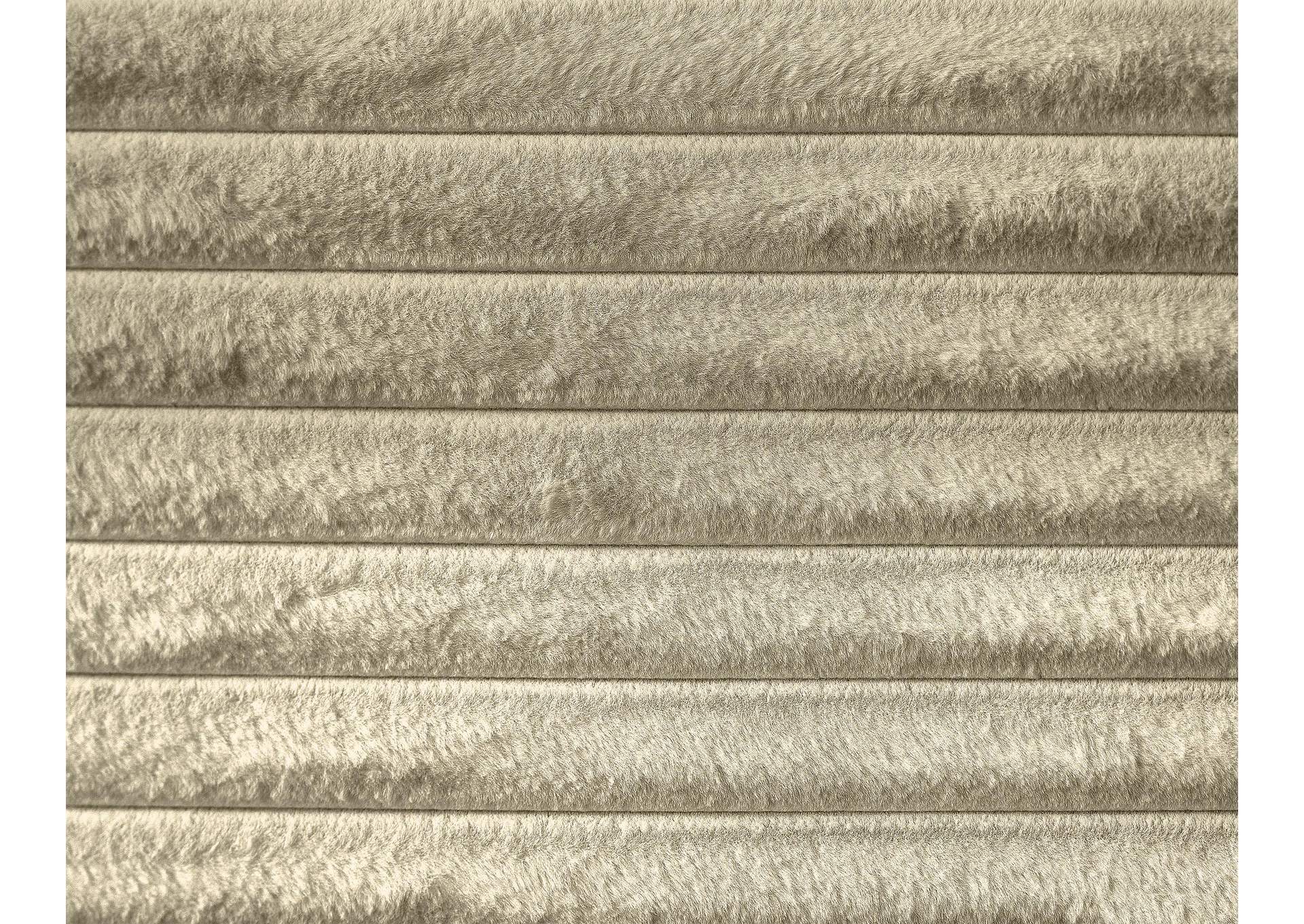 Drew Cream Corduroy Fabric Full Bed (3 Boxes) image 7