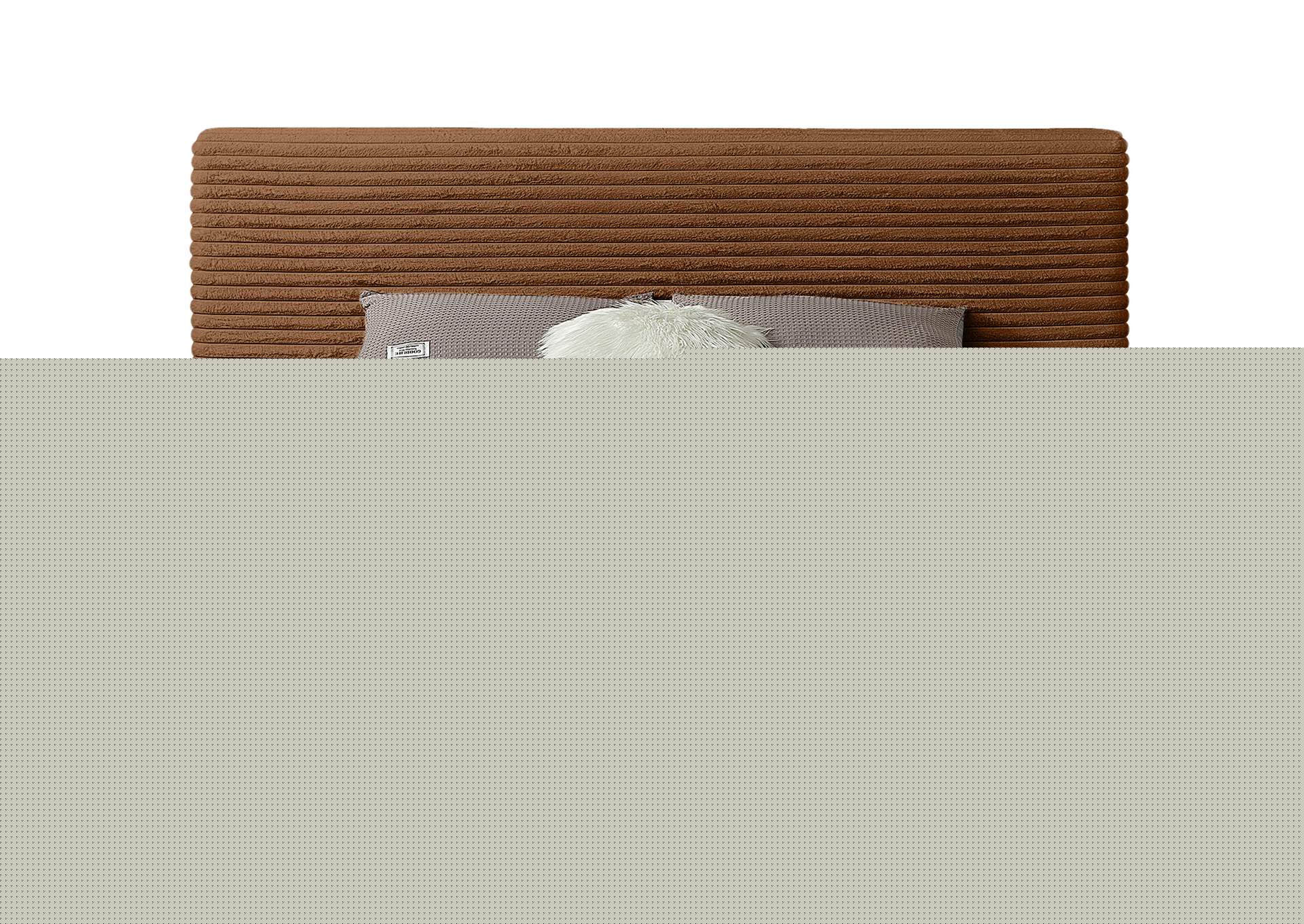 Drew Saddle Corduroy Fabric Queen Bed (3 Boxes) image 4