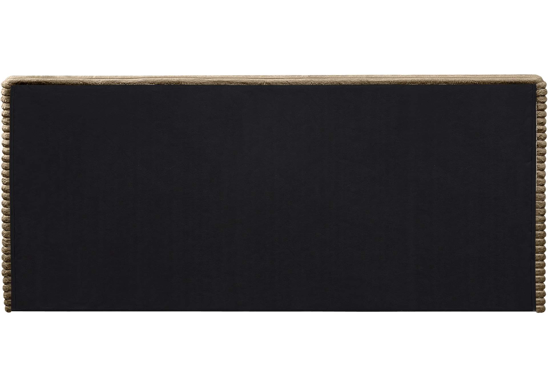 Drew Taupe Corduroy Fabric King Bed (3 Boxes) image 6