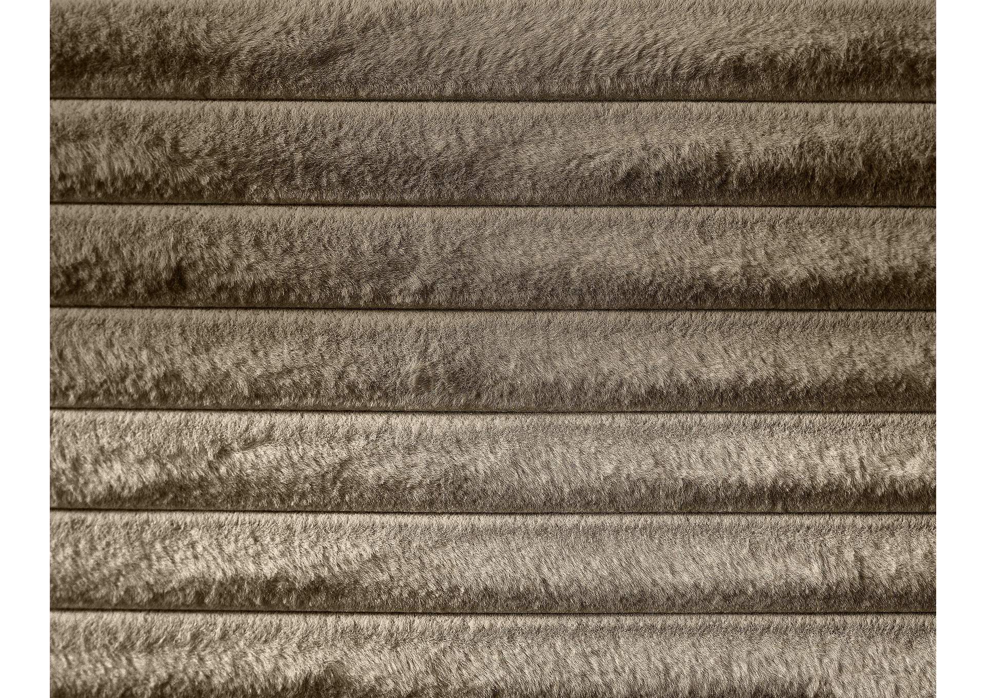 Drew Taupe Corduroy Fabric King Bed (3 Boxes) image 7