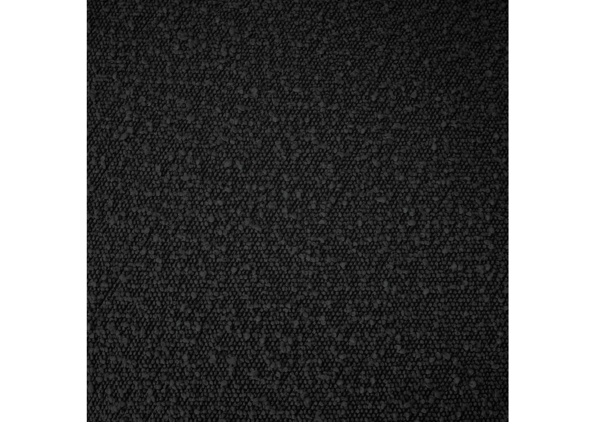Eden Black Boucle Fabric King Bed (3 Boxes)
