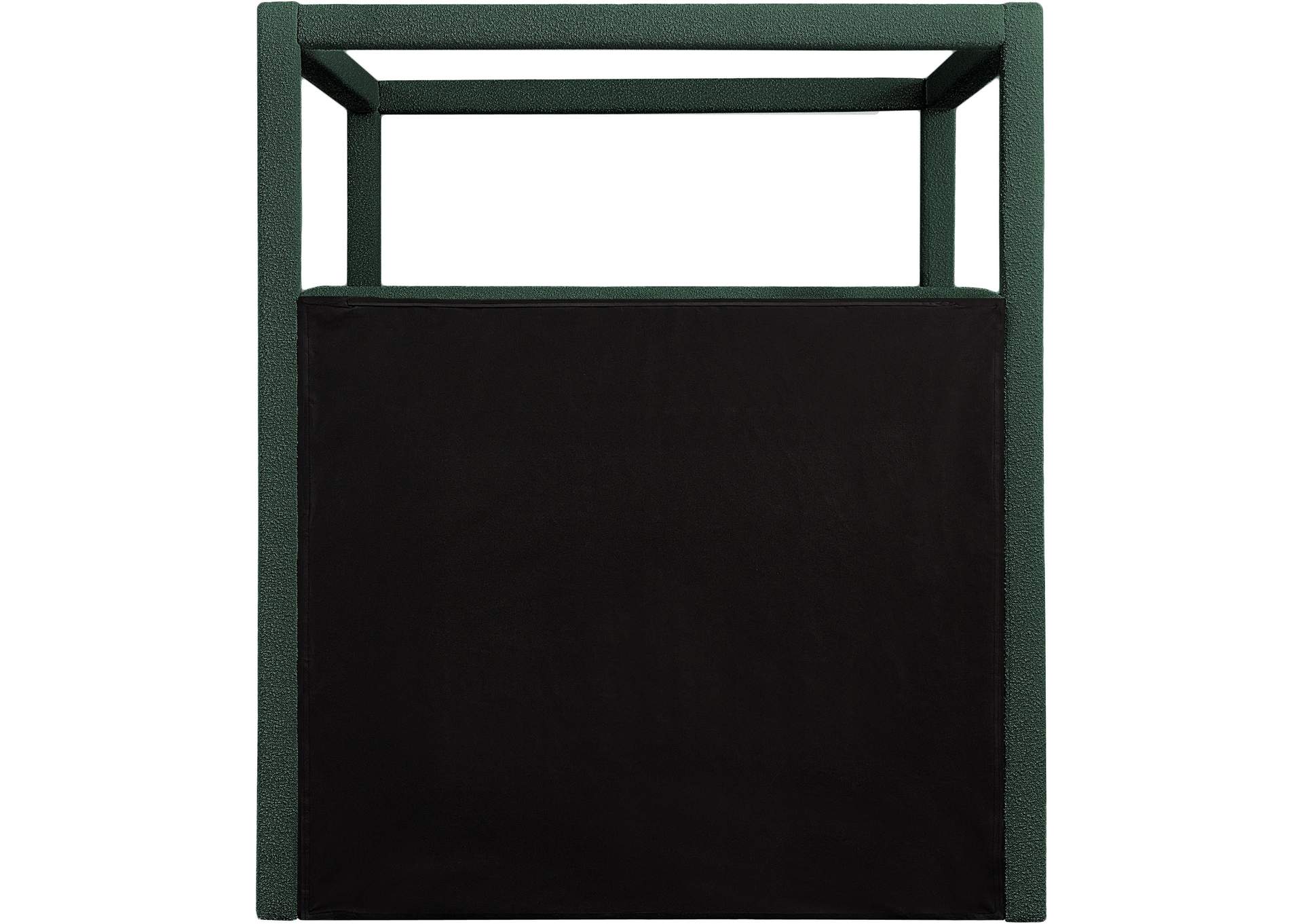 Eden Green Boucle Fabric Queen Bed (3 Boxes) image 6