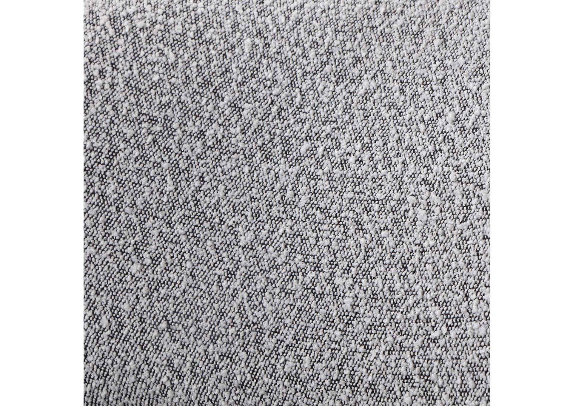 Eden Grey Boucle Fabric King Bed (3 Boxes)
