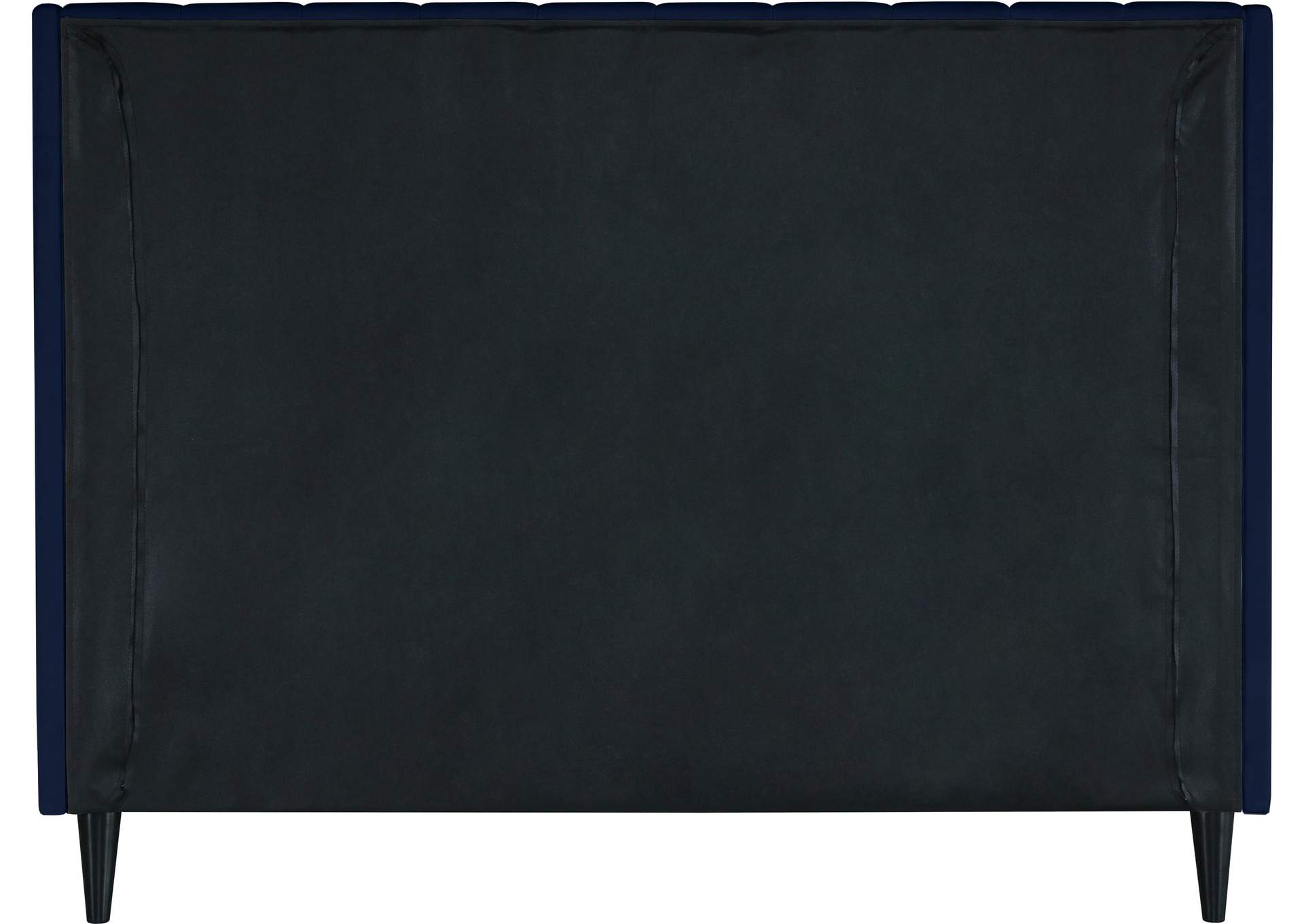 Eva Navy Velvet King Bed